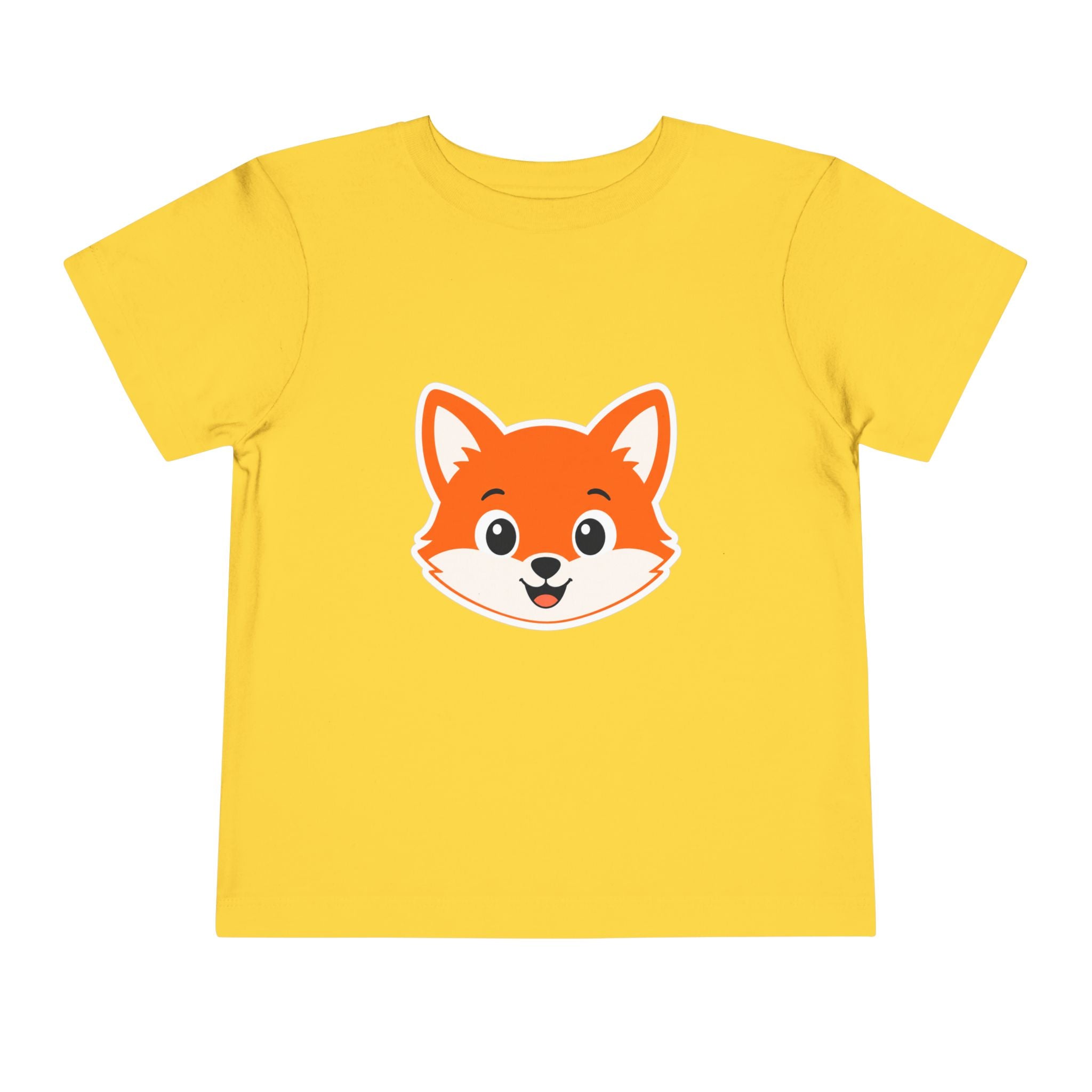 Toddler Tee — Cute Smiling Fox Face Kids Shirt