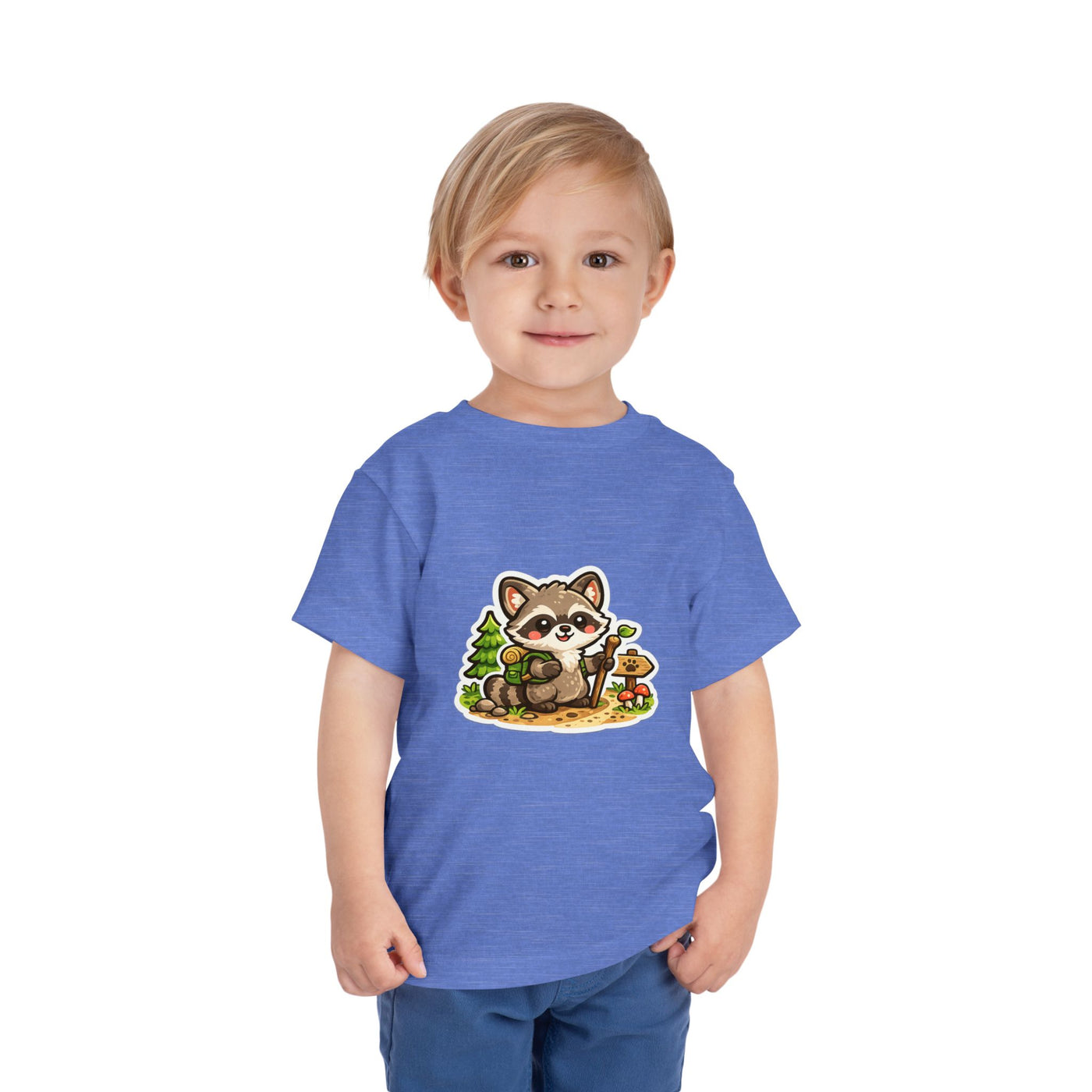 Toddler Tee — Cute Forest Raccoon Kids Shirt