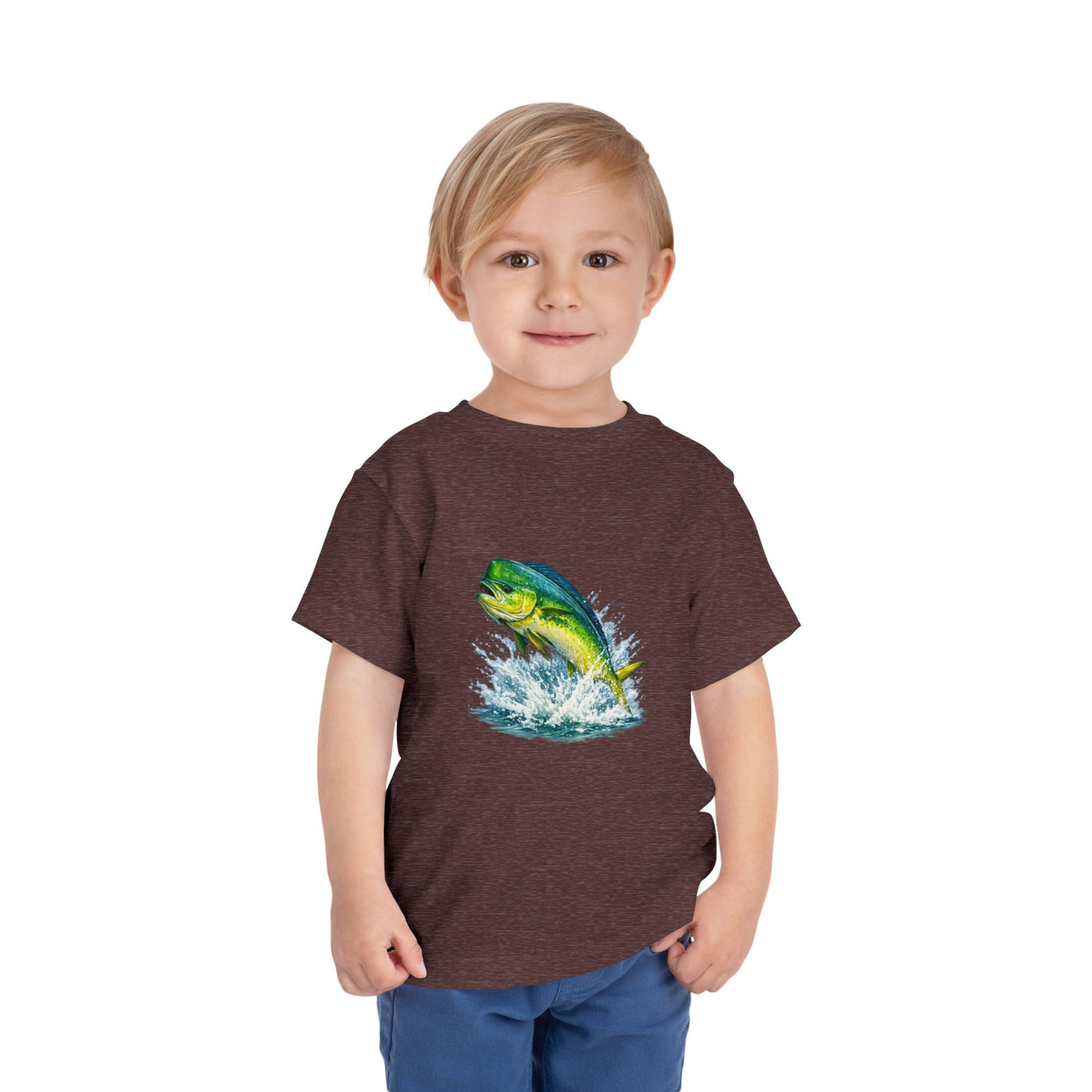 Toddler Tee — Colorful Leaping Mahi Mahi Fish Graphic