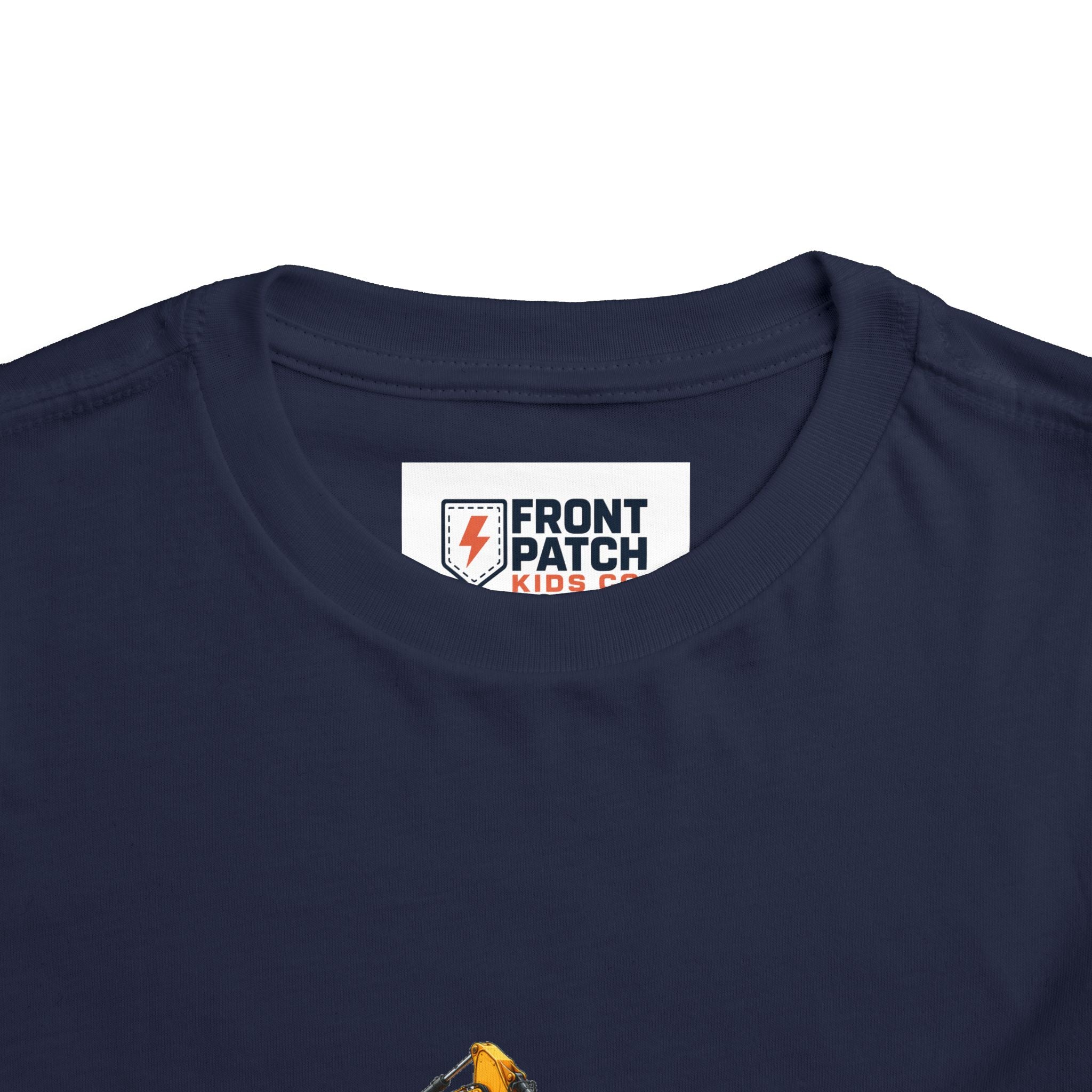 Toddler Tee — Construction Trucks Excavator & Dump Truck Graphic