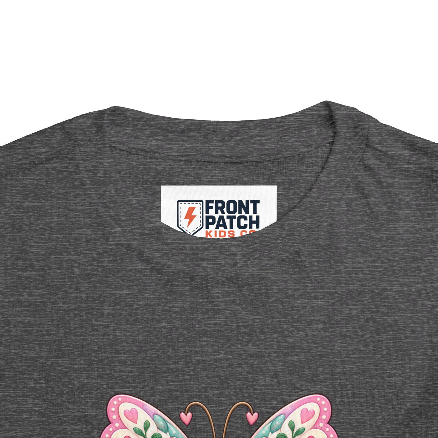Toddler Tee — Pink Butterfly “Be Kind Be You” Floral Graphic