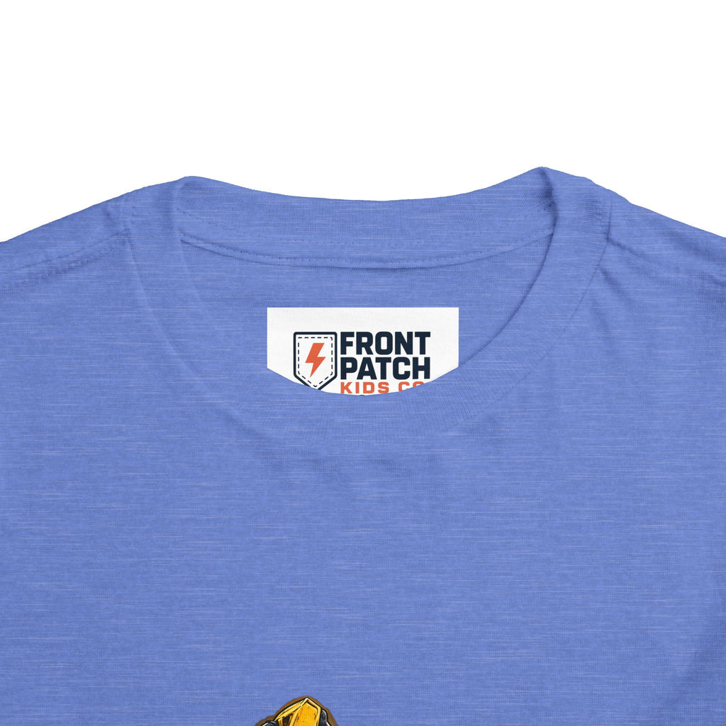 Toddler Excavator Tee — Yellow Digging Construction Truck Shirt