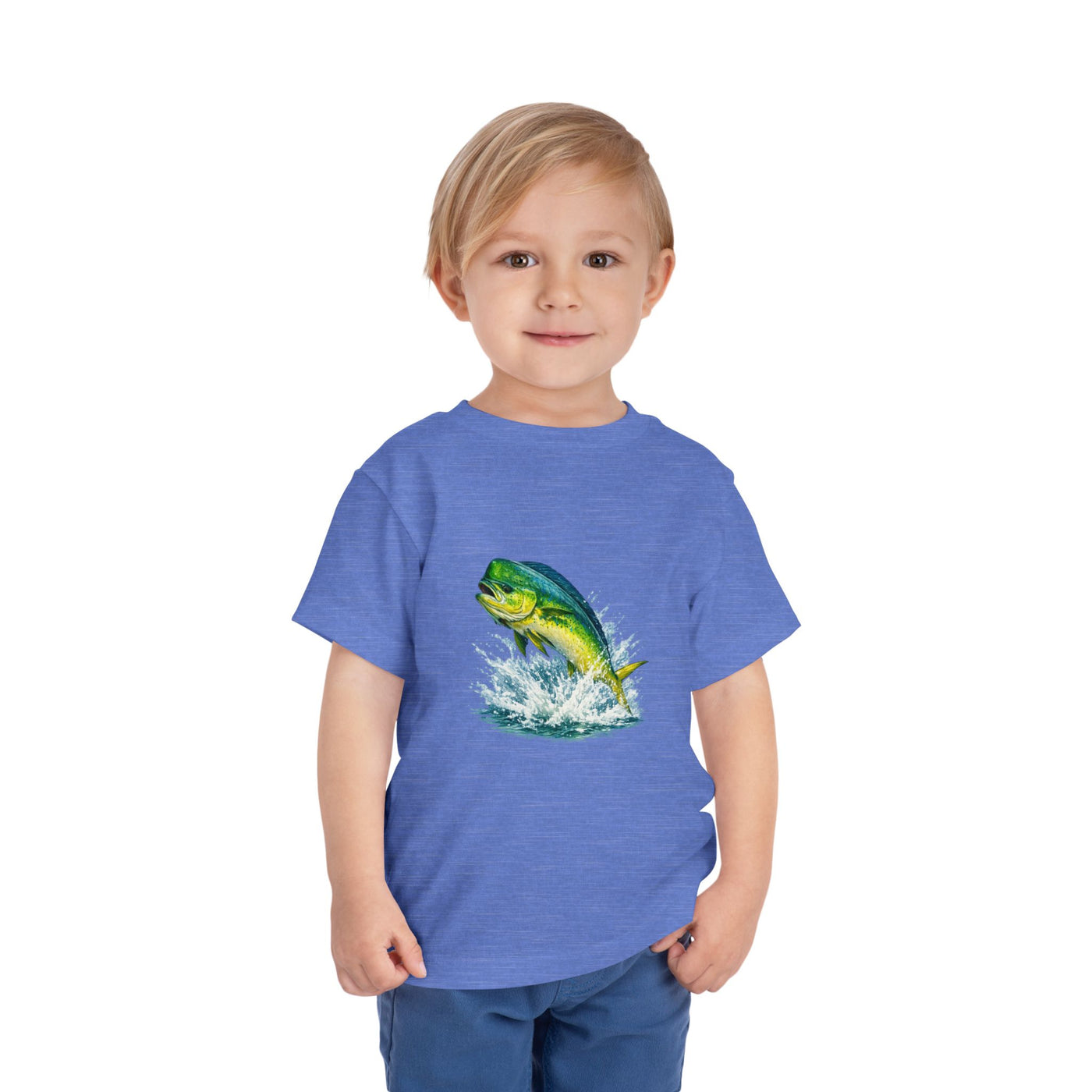 Toddler Tee — Colorful Leaping Mahi Mahi Fish Graphic