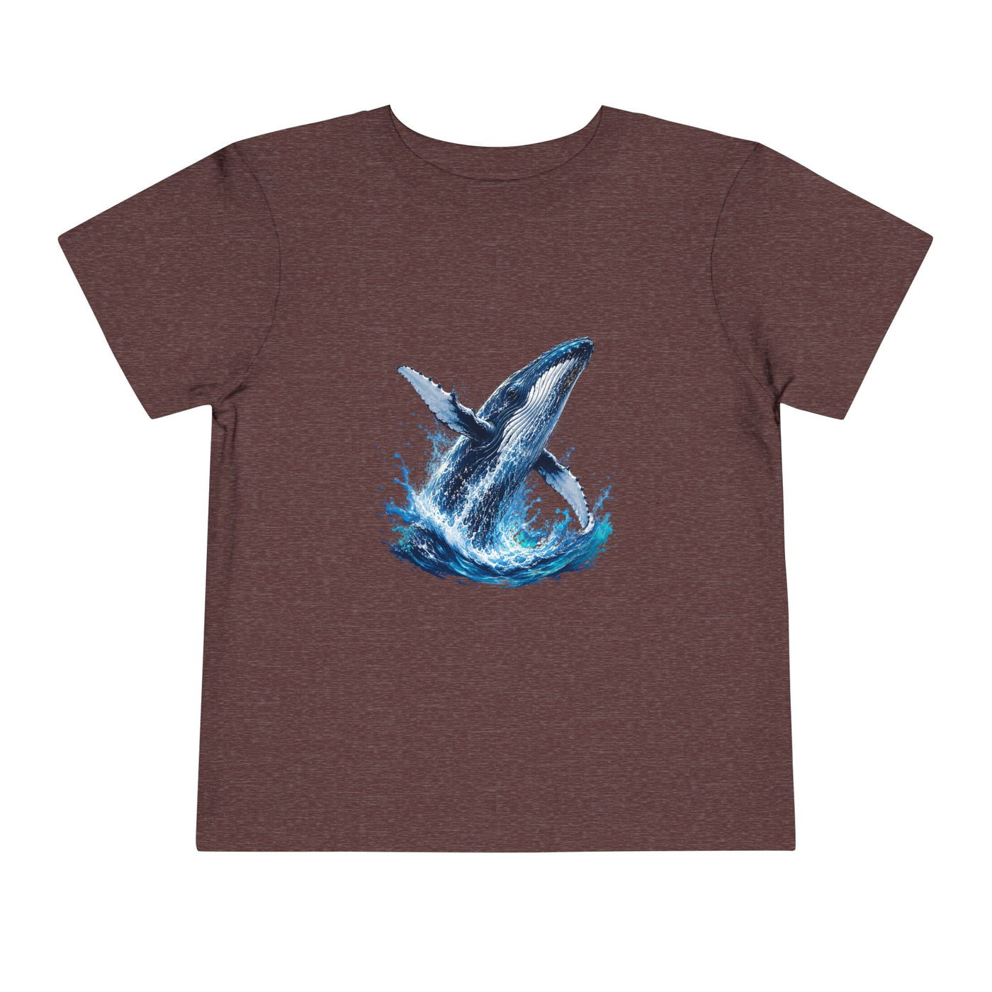 Toddler Tee — Watercolor Breaching Whale Graphic