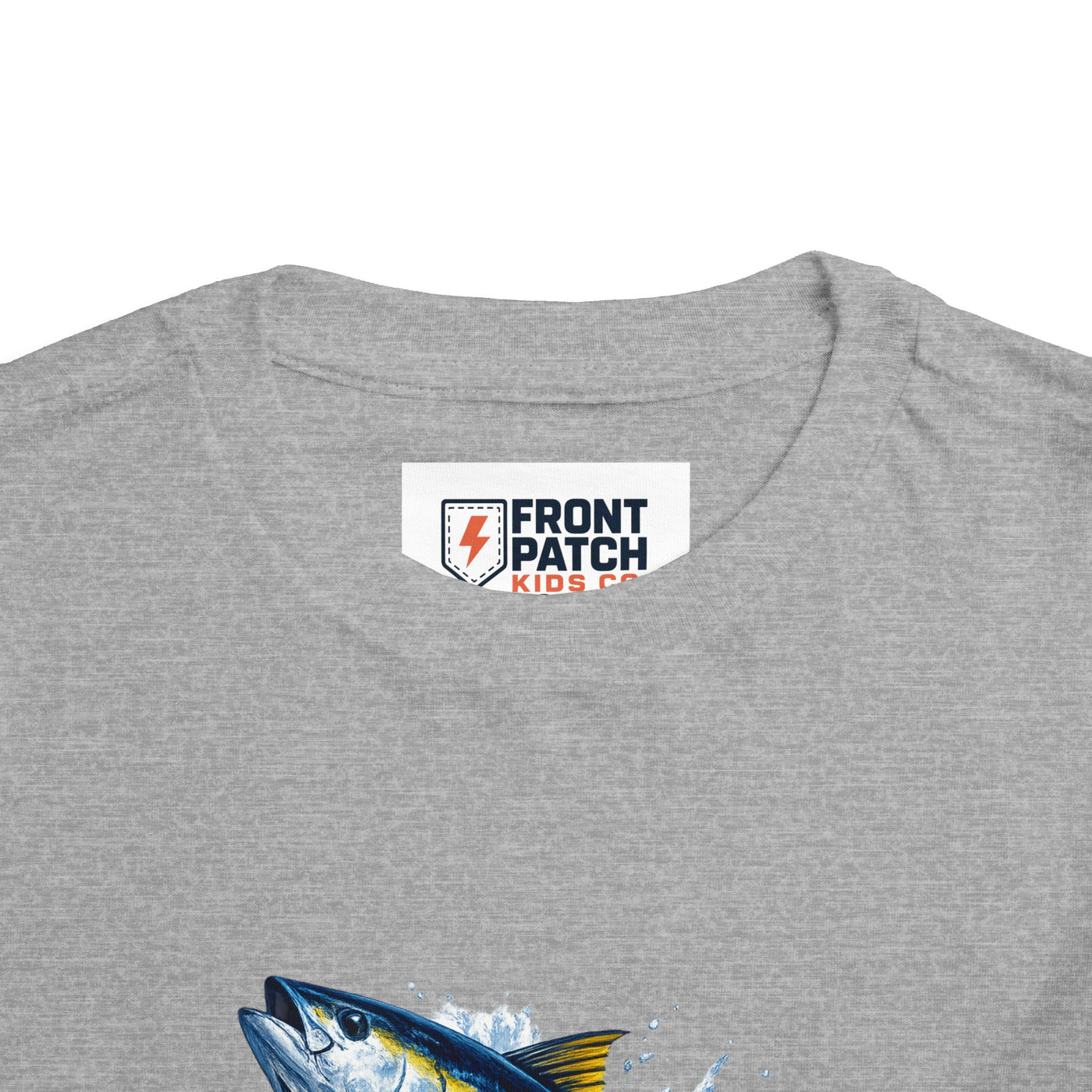 Toddler Tee — Leaping Yellowfin Tuna Splash Graphic