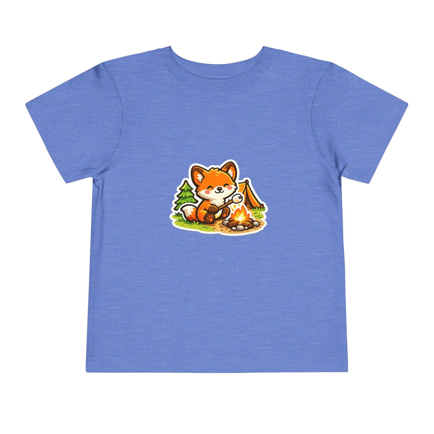 Toddler Tee — Cute Fox Camping Graphic Shirt