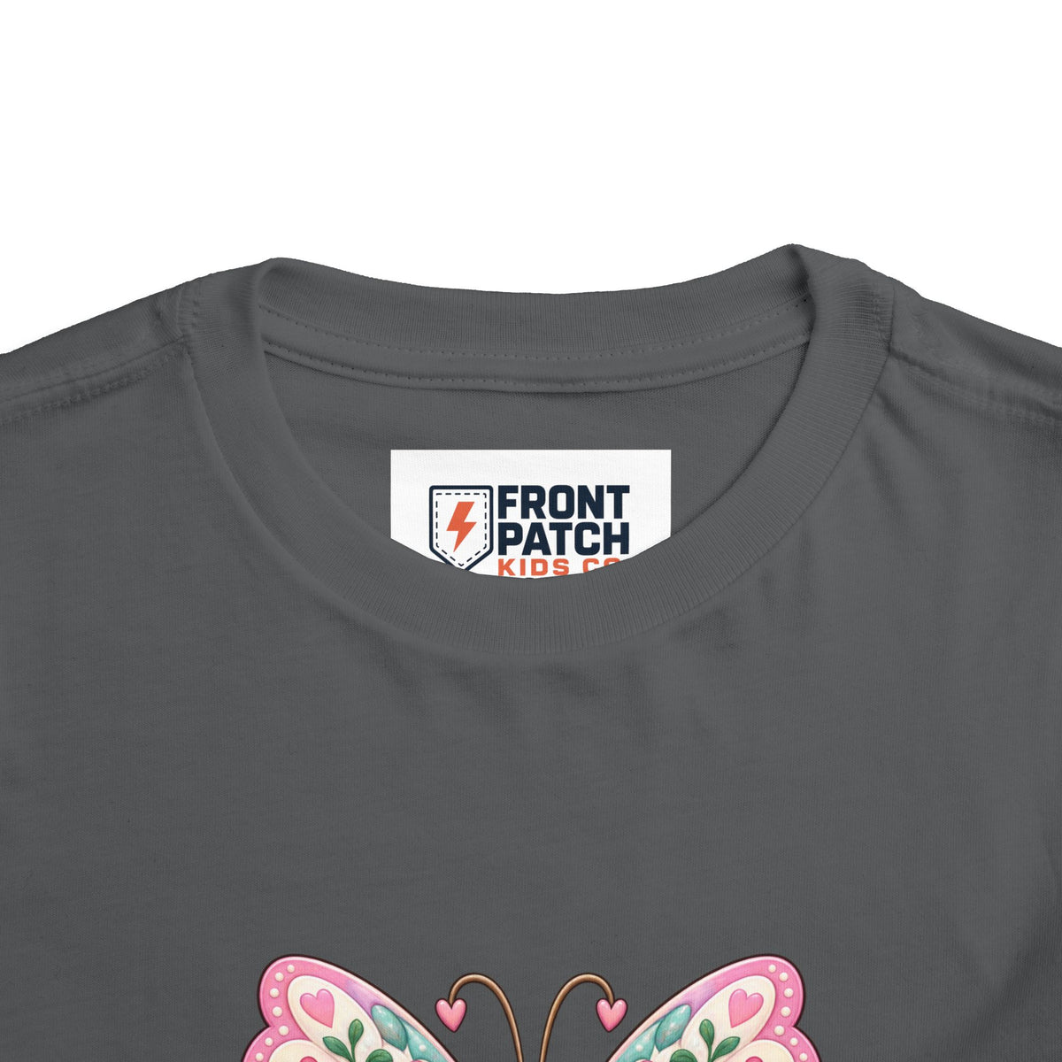Toddler Tee — Pink Butterfly “Be Kind Be You” Floral Graphic