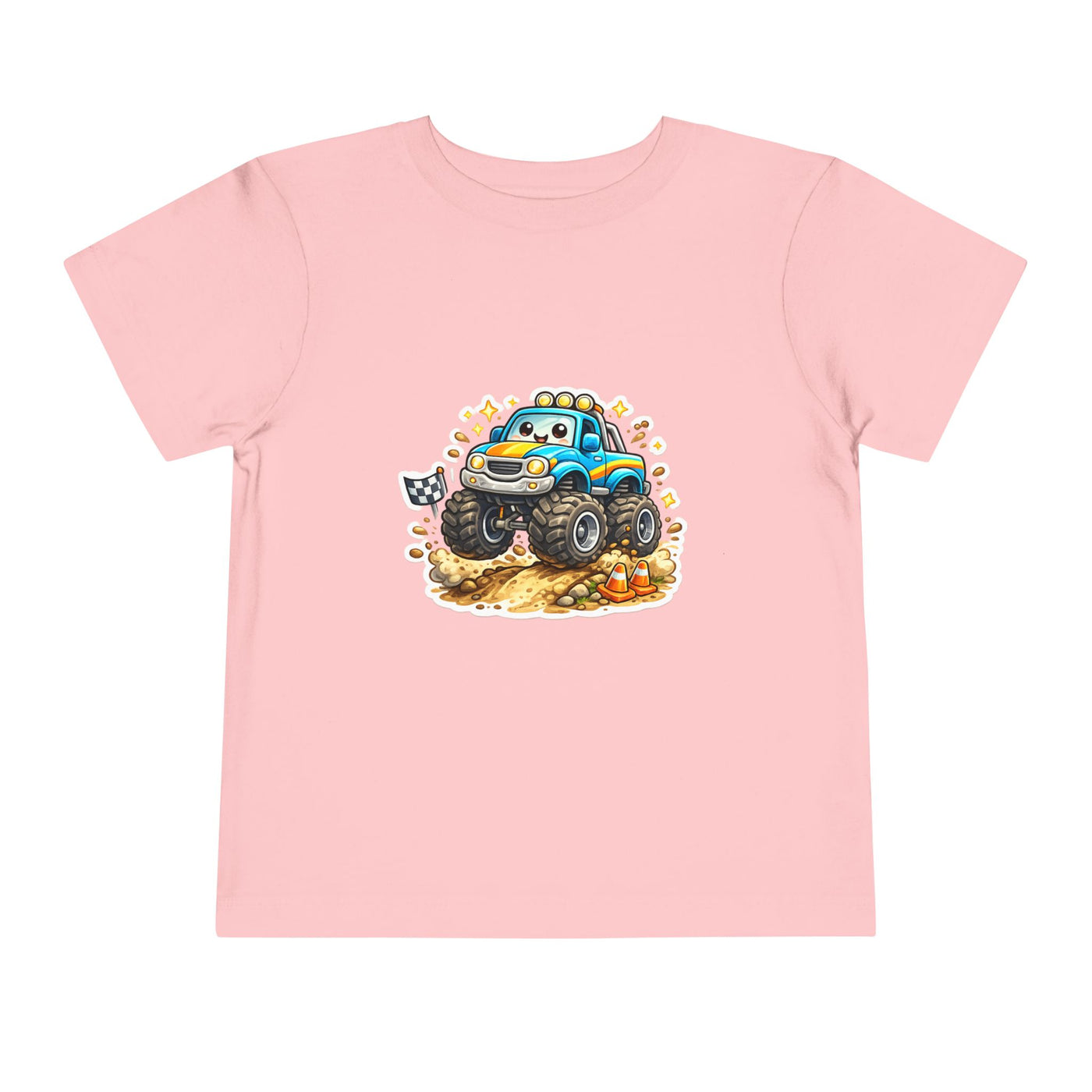 Toddler Monster Truck Tee – Cute Blue Off-Road Car Shirt for Kids