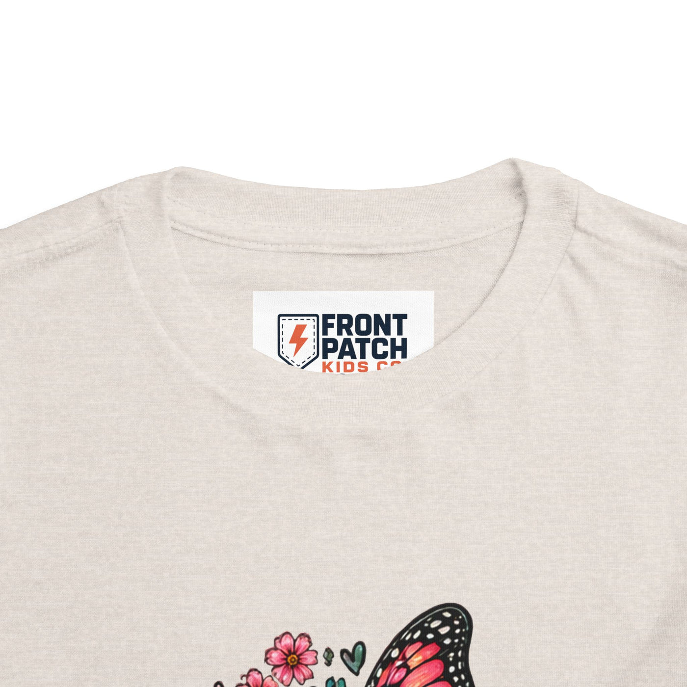 Toddler Tee — "Small Girl Big Dreams" Butterfly Floral Shirt