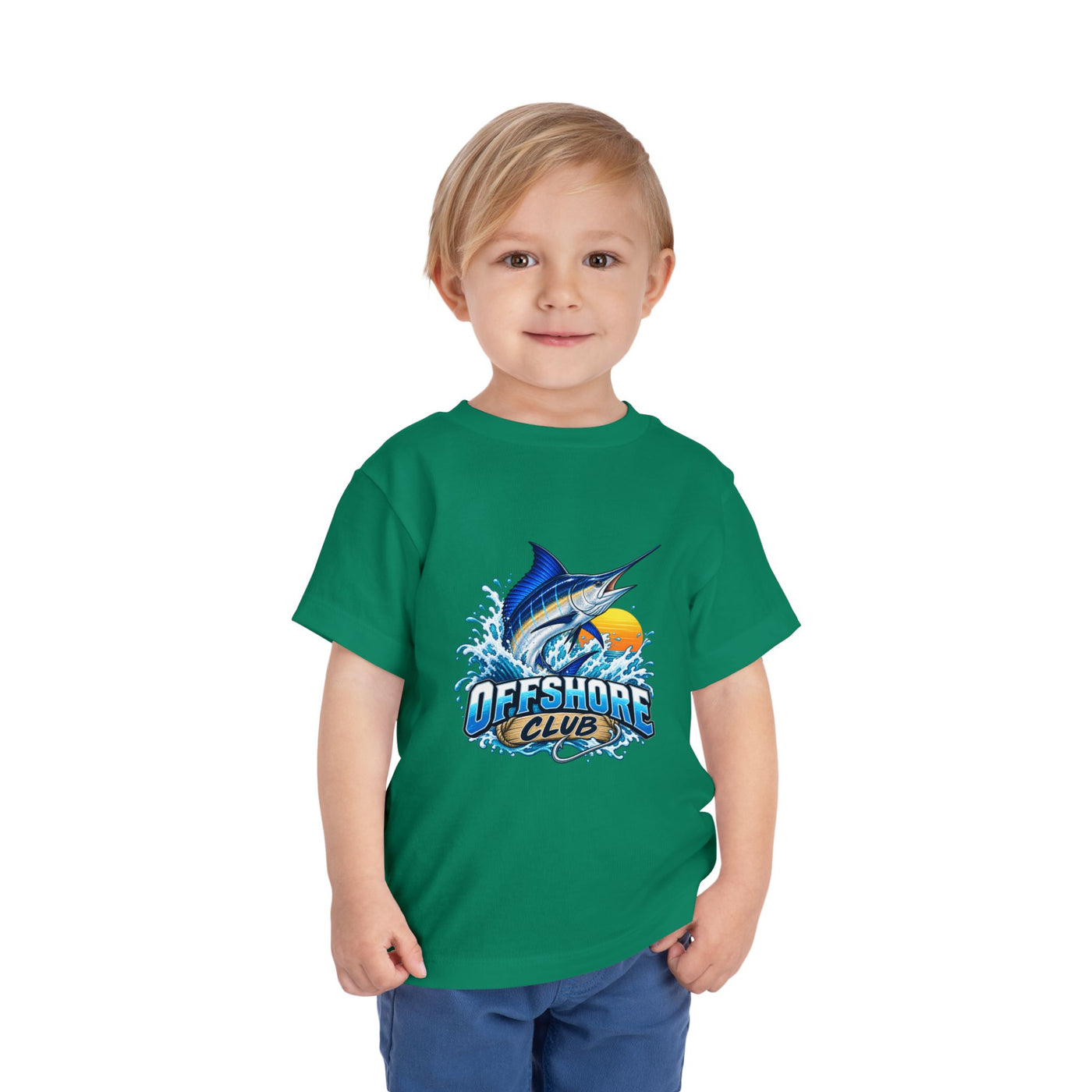 Toddler Tee — "Offshore Club" Marlin Surf & Sunset Kids Shirt