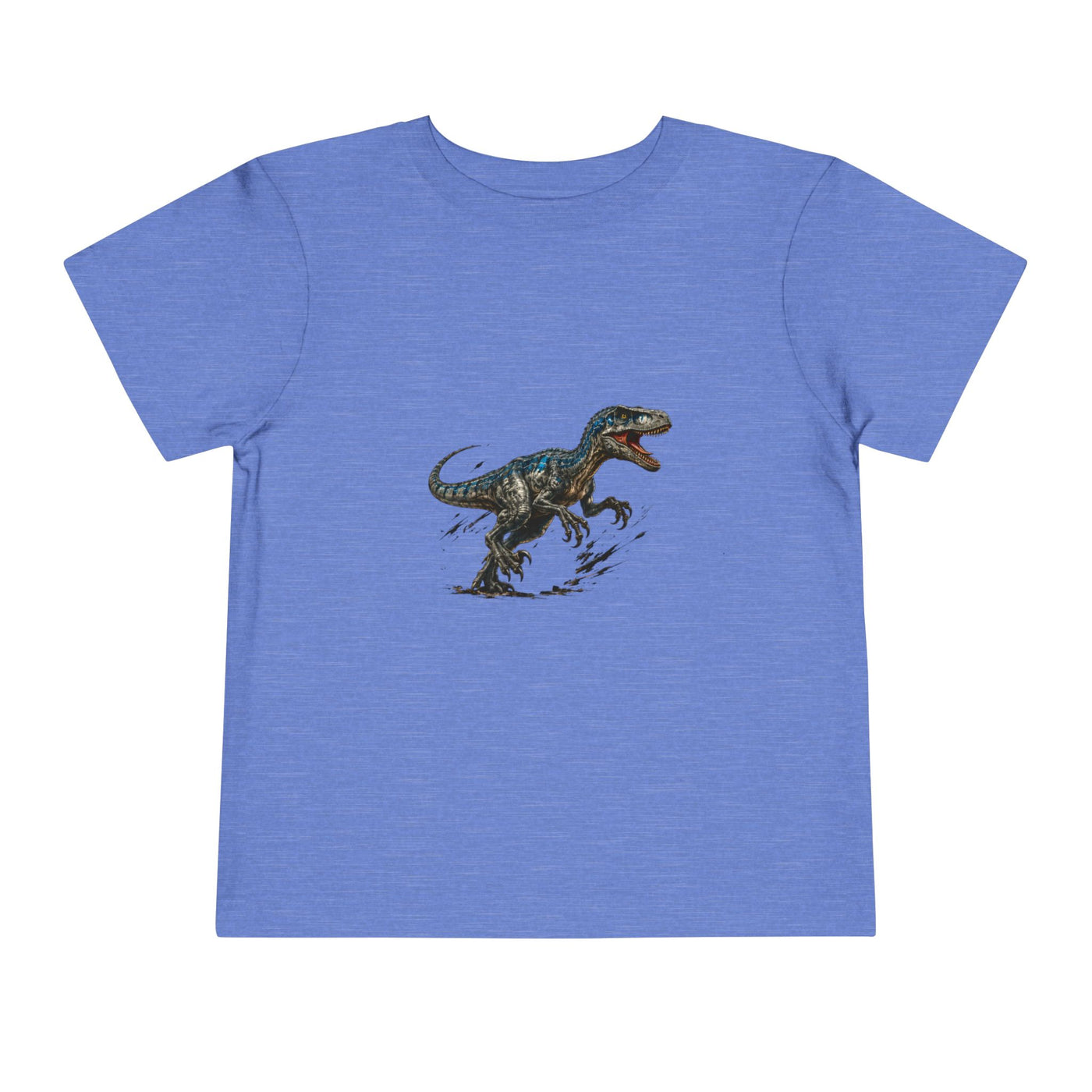 Toddler Tee — Running Velociraptor Dinosaur Graphic