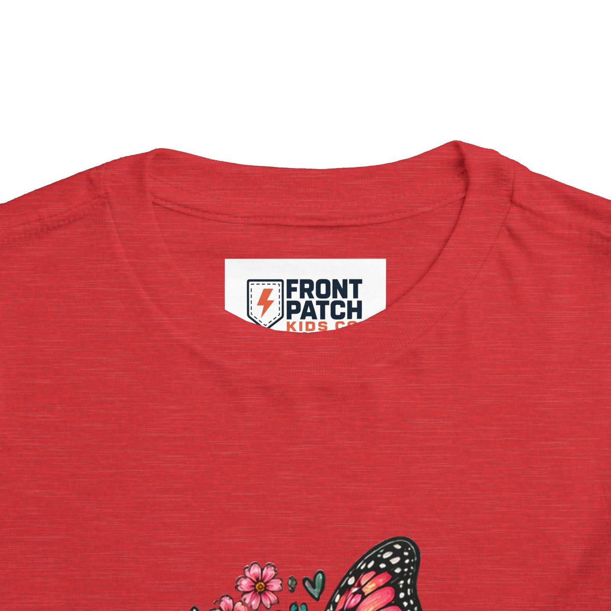 Toddler Tee — "Small Girl Big Dreams" Butterfly Floral Shirt