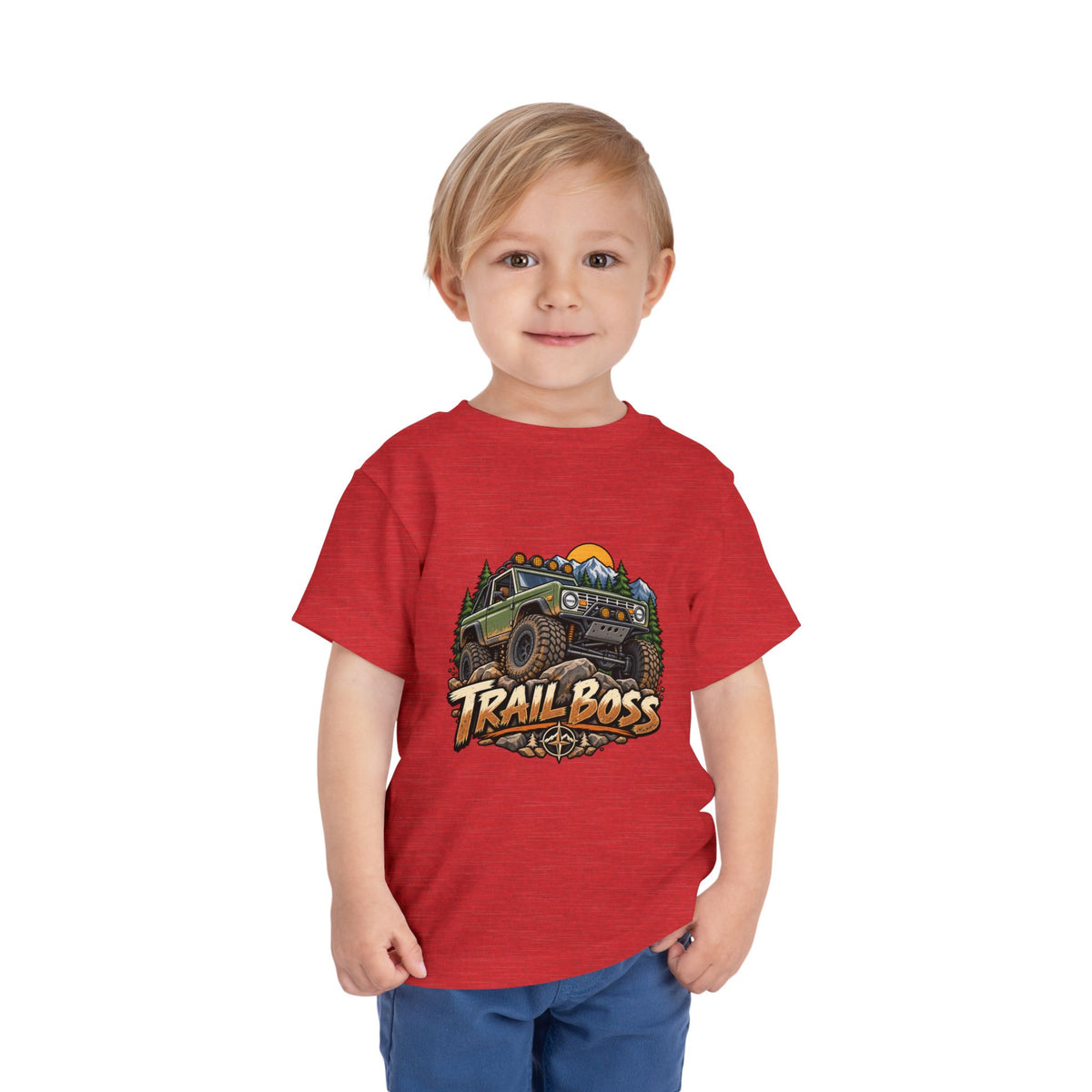 Toddler Tee - 'Trail Boss' Off-Road Jeep Graphic Shirt for Kids