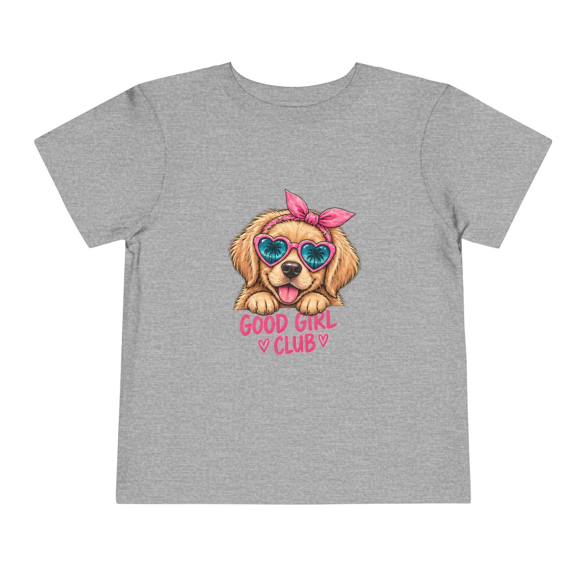 Toddler Tee — "Good Girl Club" Puppy Graphic Kids T‑Shirt