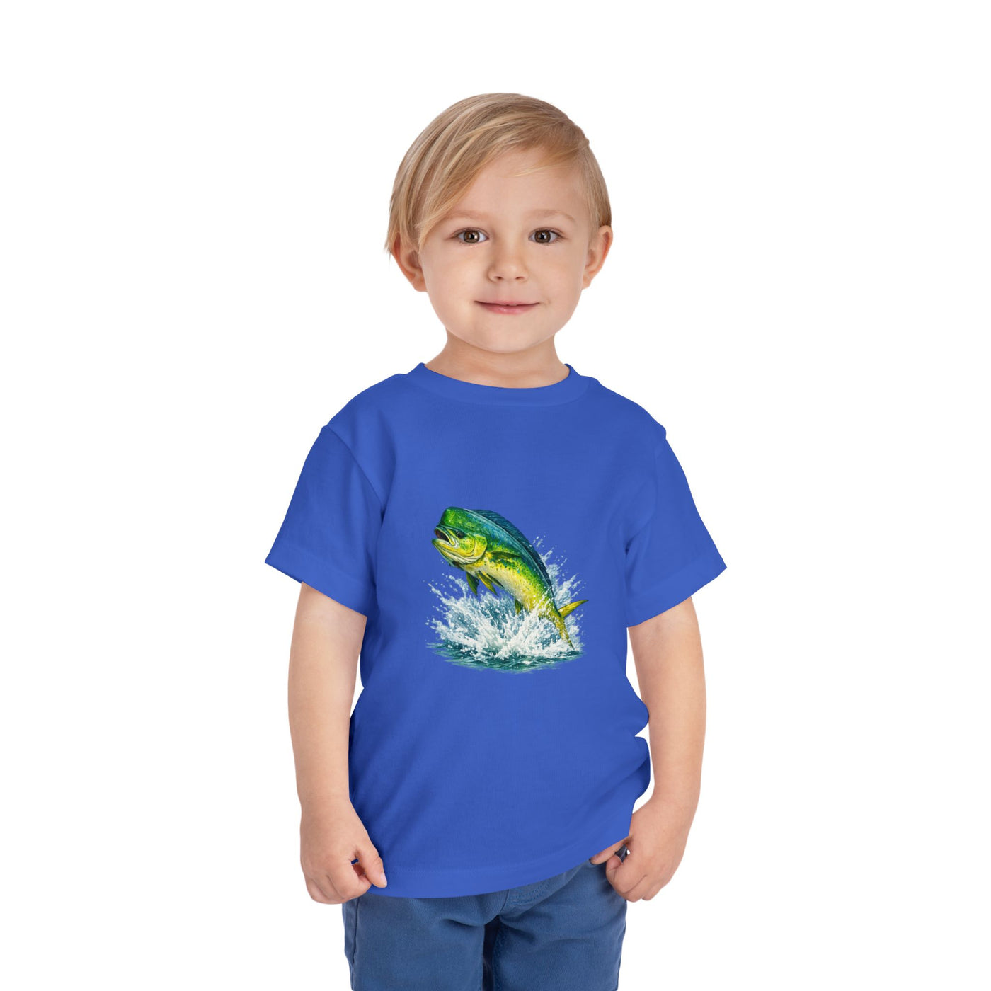 Toddler Tee — Colorful Leaping Mahi Mahi Fish Graphic