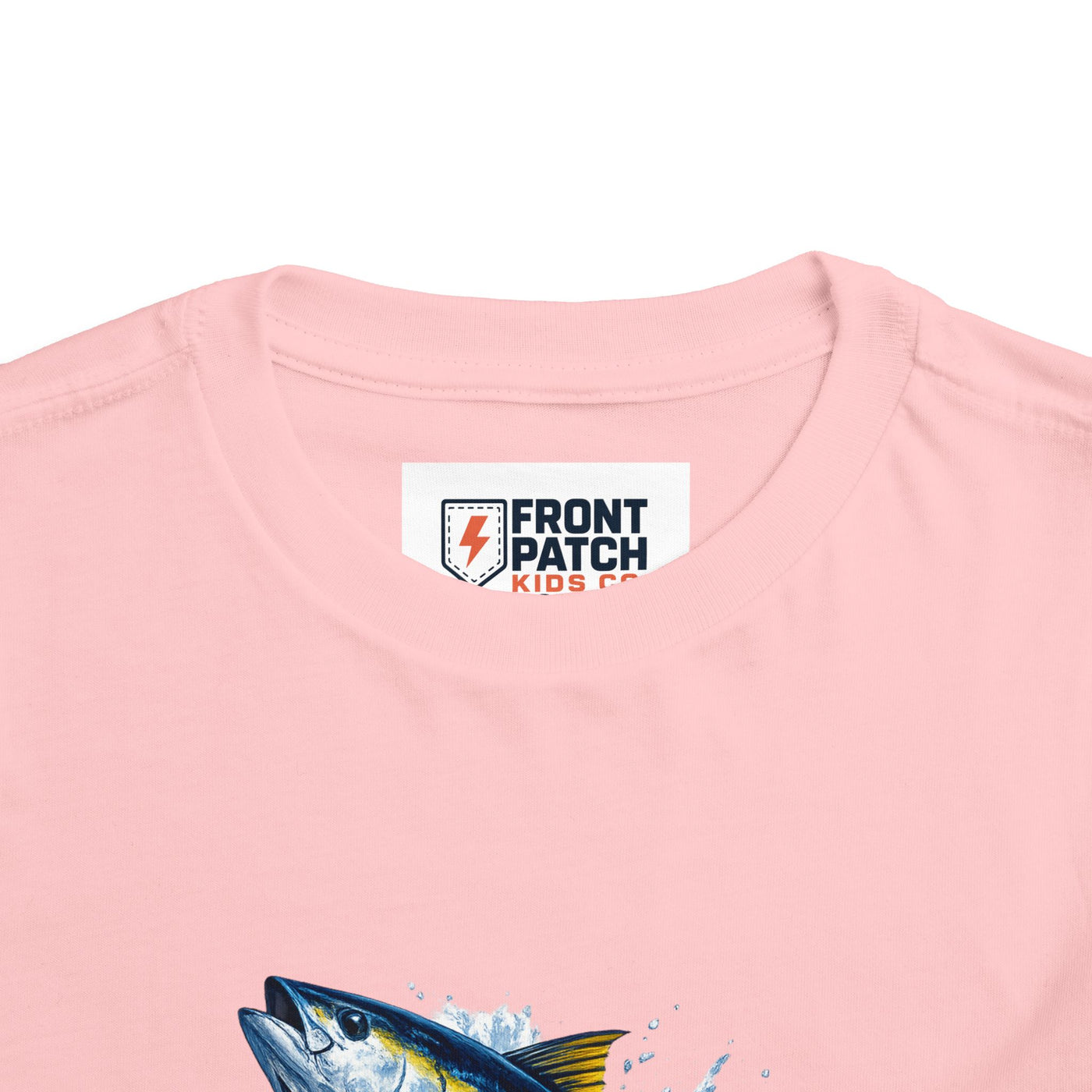 Toddler Tee — Leaping Yellowfin Tuna Splash Graphic