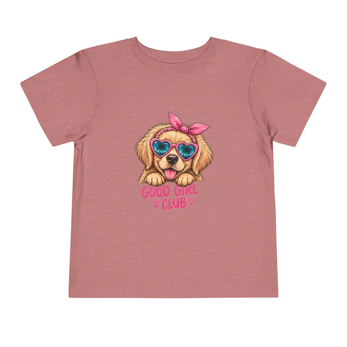 Toddler Tee — "Good Girl Club" Puppy Graphic Kids T‑Shirt