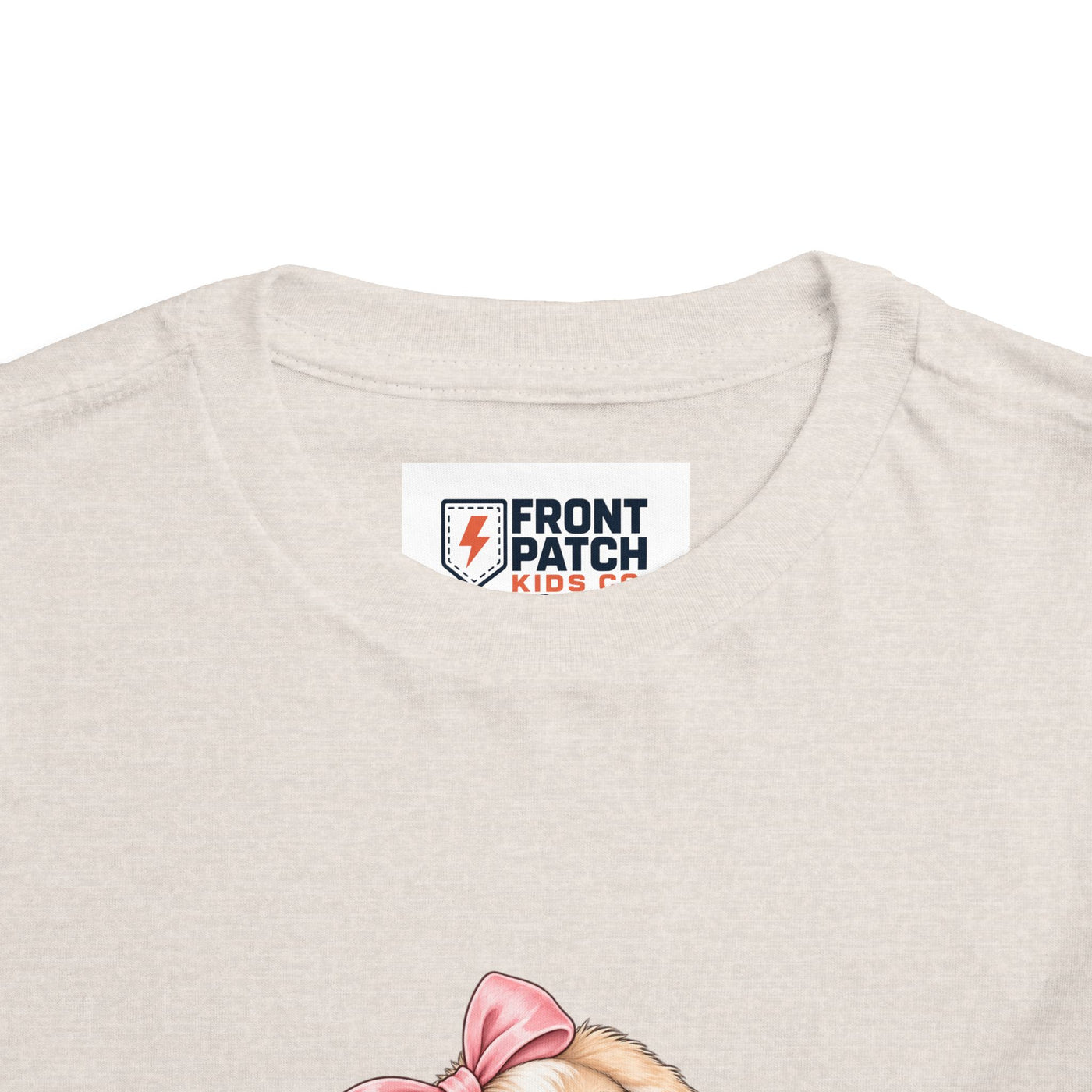 Toddler Tee — "Bunny Bloom" Cute Bunny with Flowers