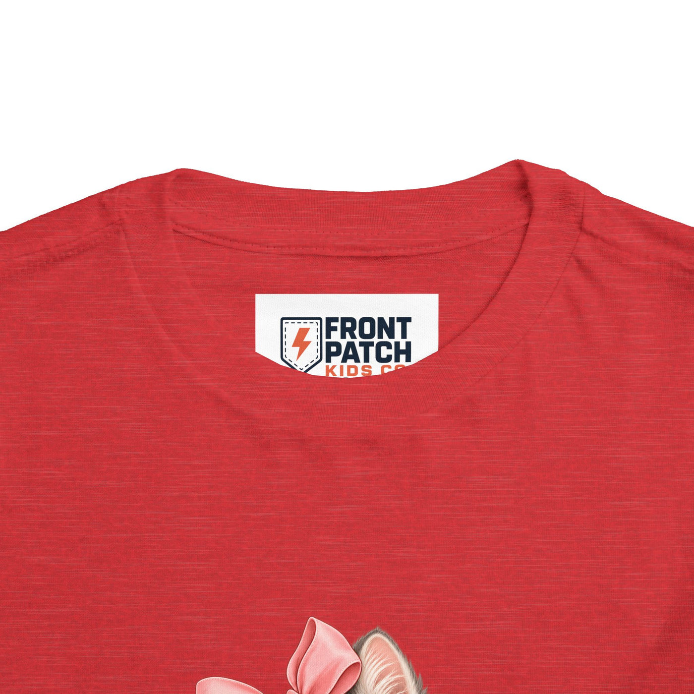 Toddler Tee — "Kitten Club" Cute Floral Bow Cat Shirt