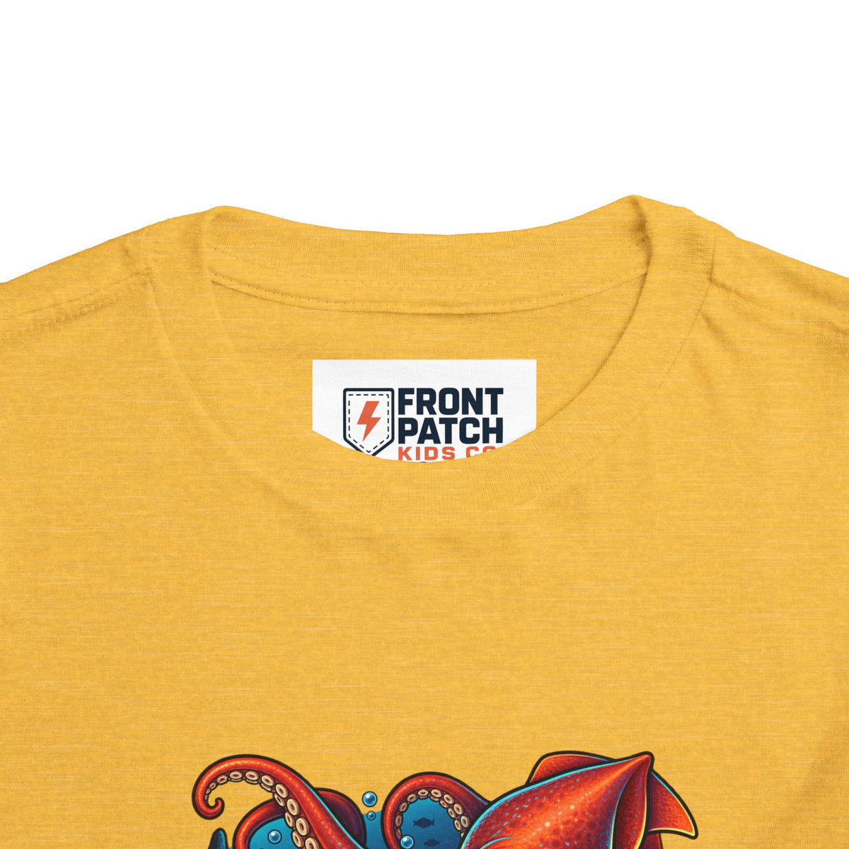 Toddler Tee — "Deep Sea Crew" Cute Squid Ocean Graphic Shirt