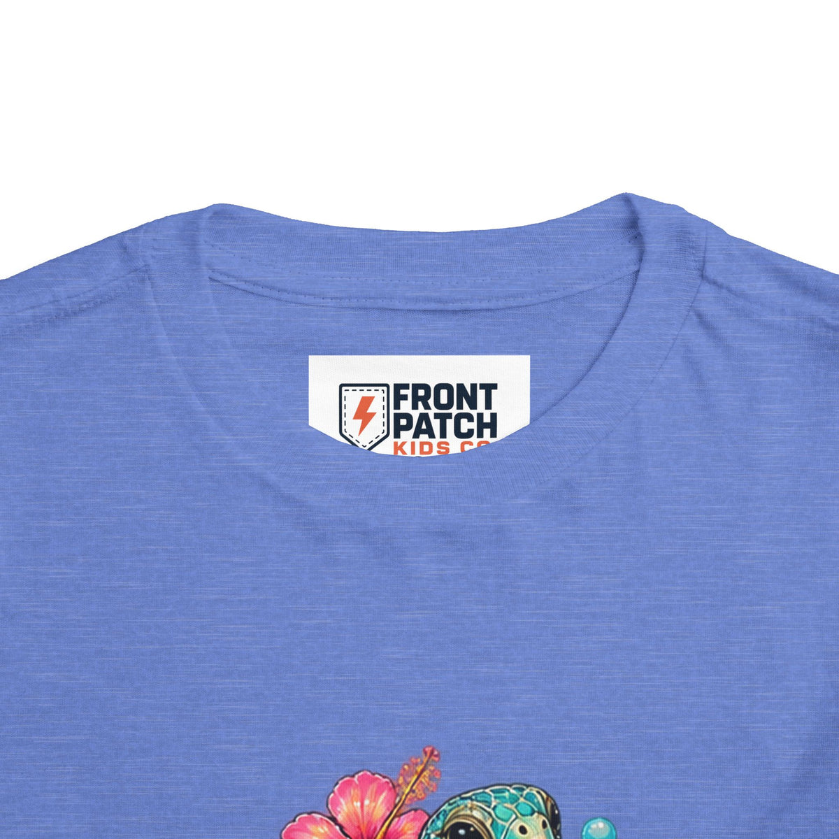 Toddler Tee — 'Salty & Sweet' Sea Turtle Floral Graphic
