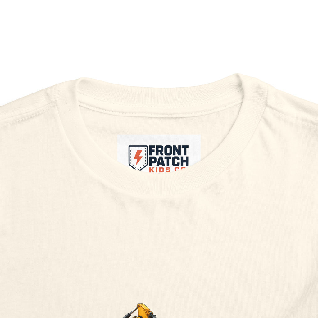 Toddler Tee — Construction Trucks Excavator & Dump Truck Graphic