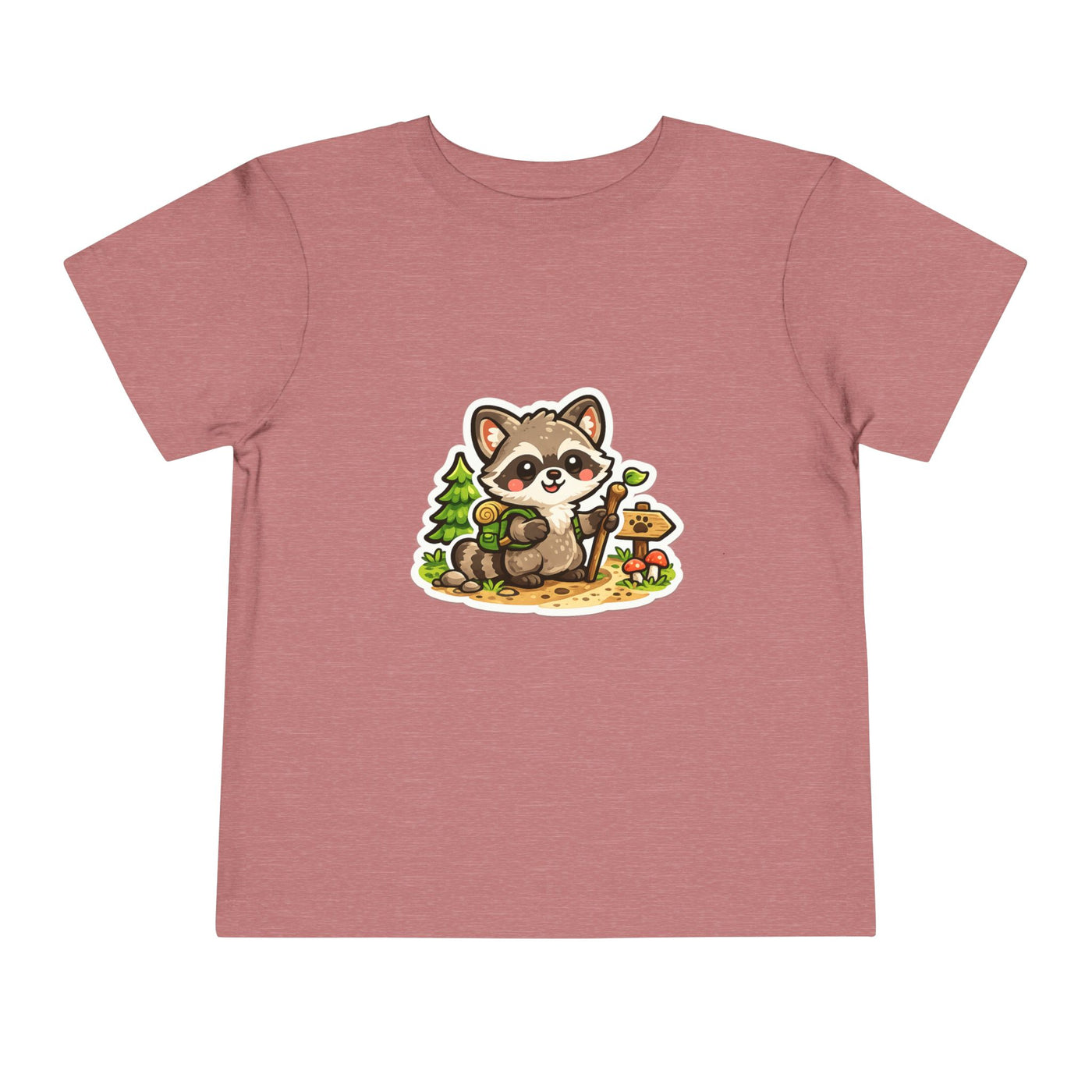 Toddler Tee — Cute Forest Raccoon Kids Shirt