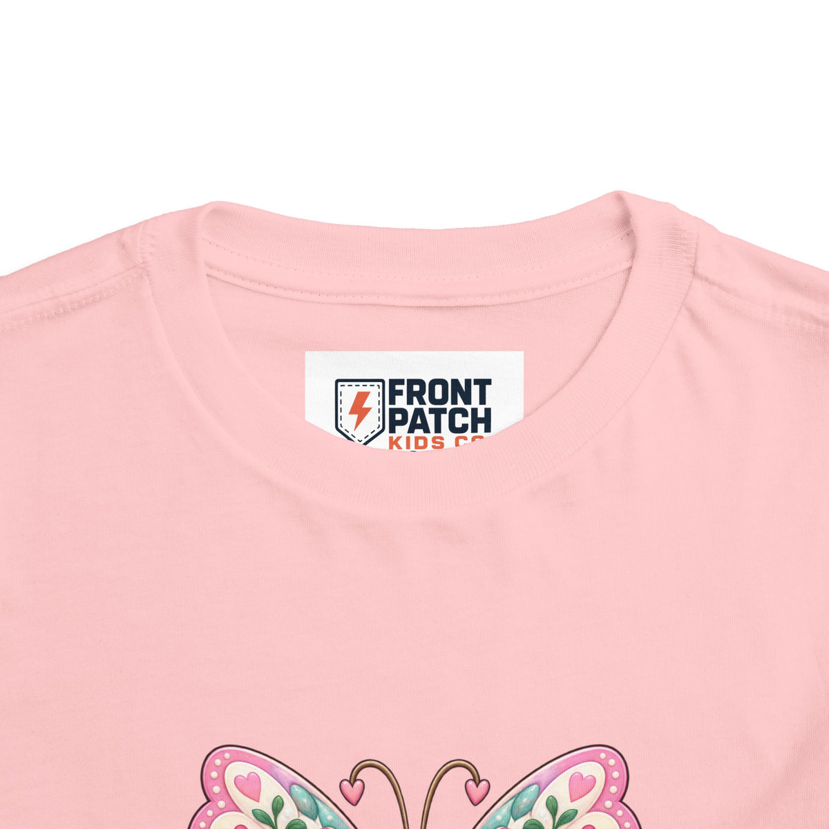 Toddler Tee — Pink Butterfly “Be Kind Be You” Floral Graphic