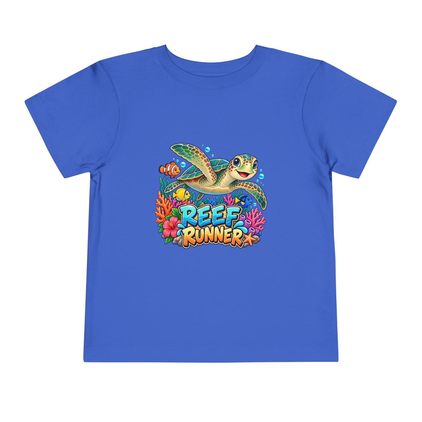 Reef Runner Toddler Tee — Sea Turtle Graphic Shirt for Kids