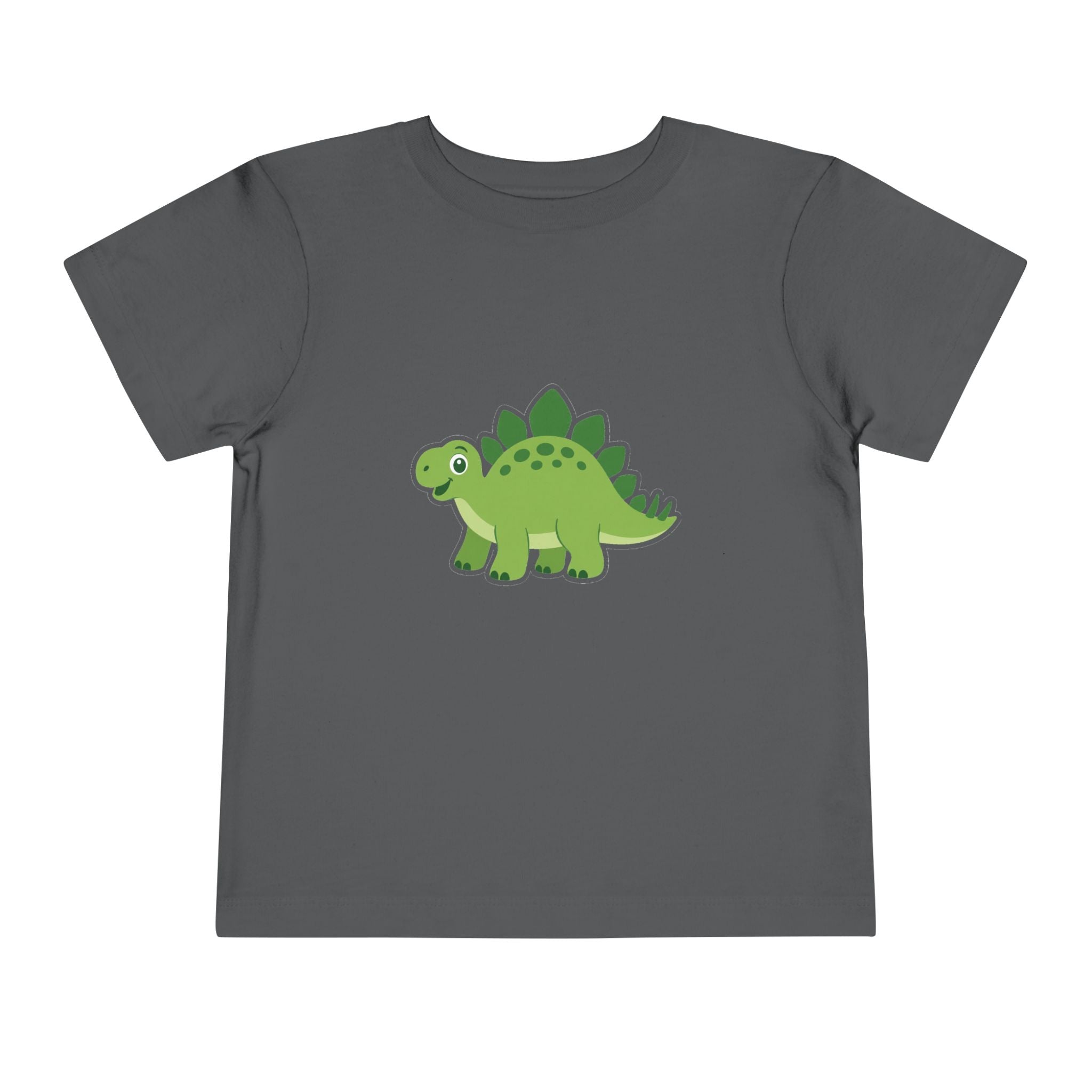 Cute Green Stegosaurus Toddler Tee – Dinosaur Short Sleeve Shirt for Kids