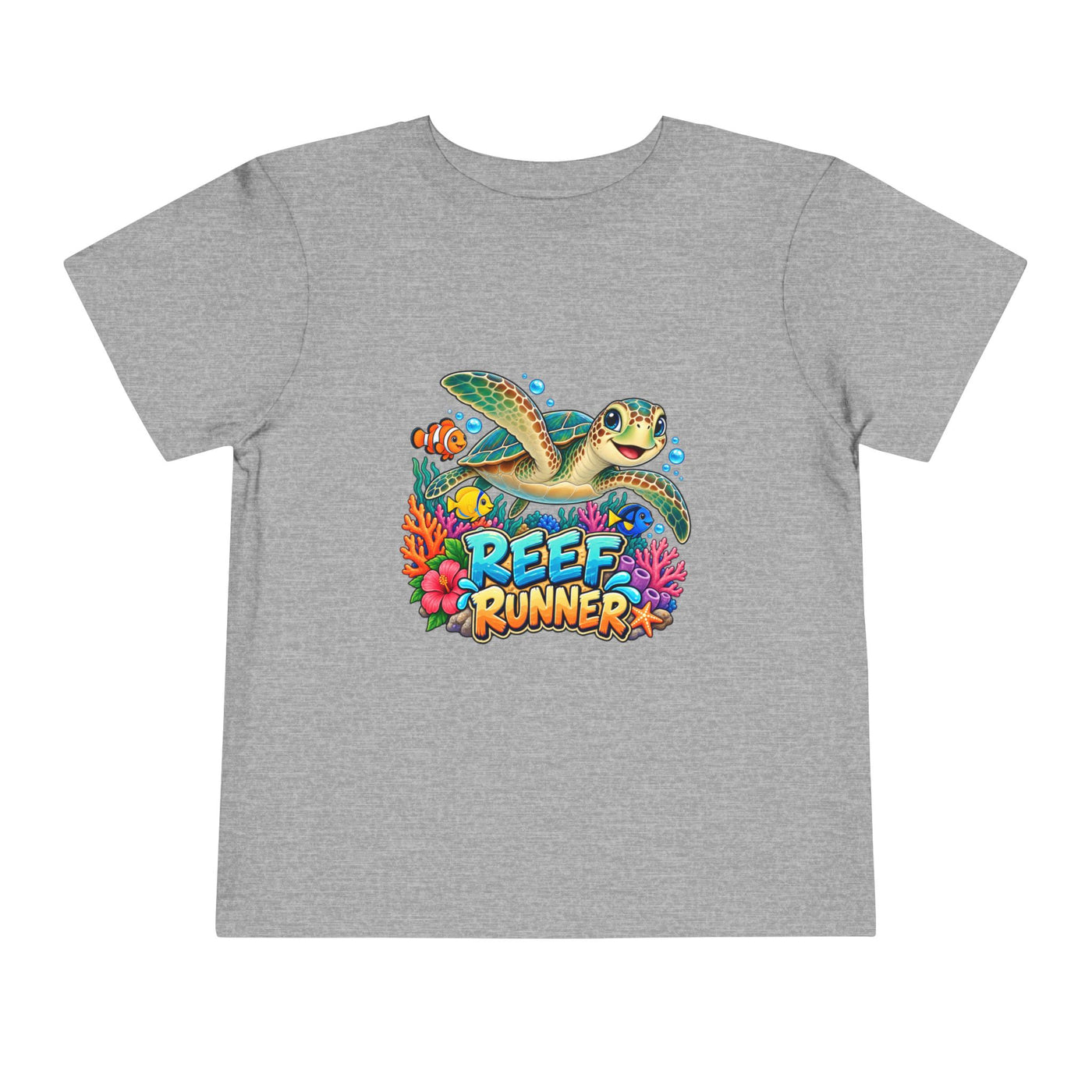 Reef Runner Toddler Tee — Sea Turtle Graphic Shirt for Kids