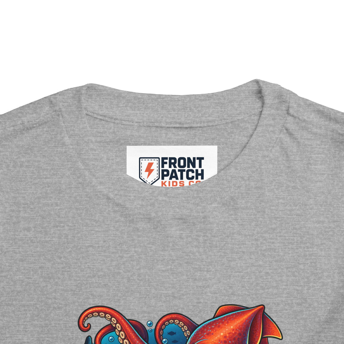 Toddler Tee — "Deep Sea Crew" Cute Squid Ocean Graphic Shirt