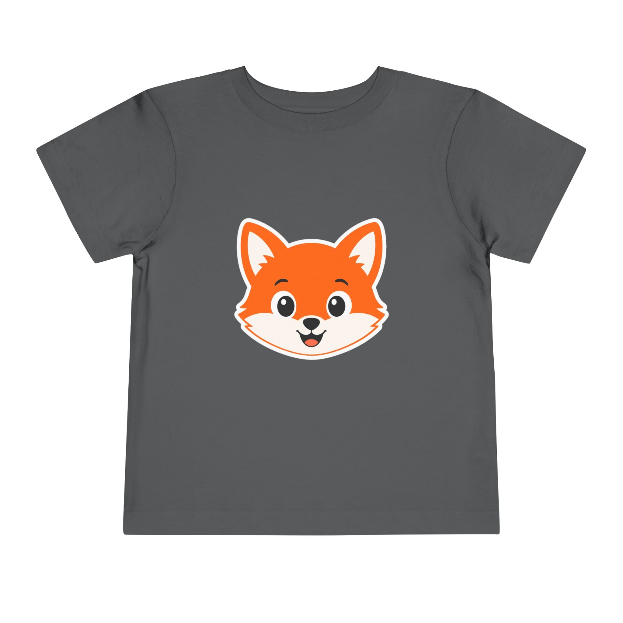 Toddler Tee — Cute Smiling Fox Face Kids Shirt