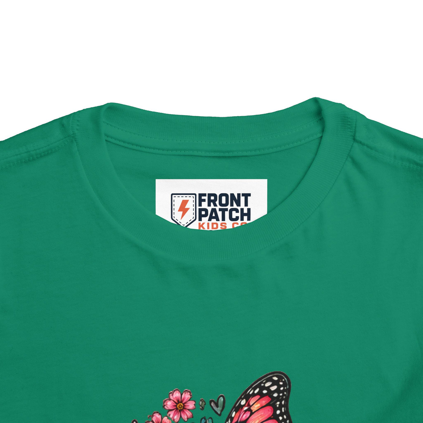Toddler Tee — "Small Girl Big Dreams" Butterfly Floral Shirt