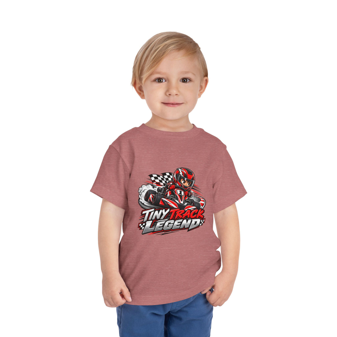Toddler Tee — "Tiny Track Legend" Racing Car Graphic