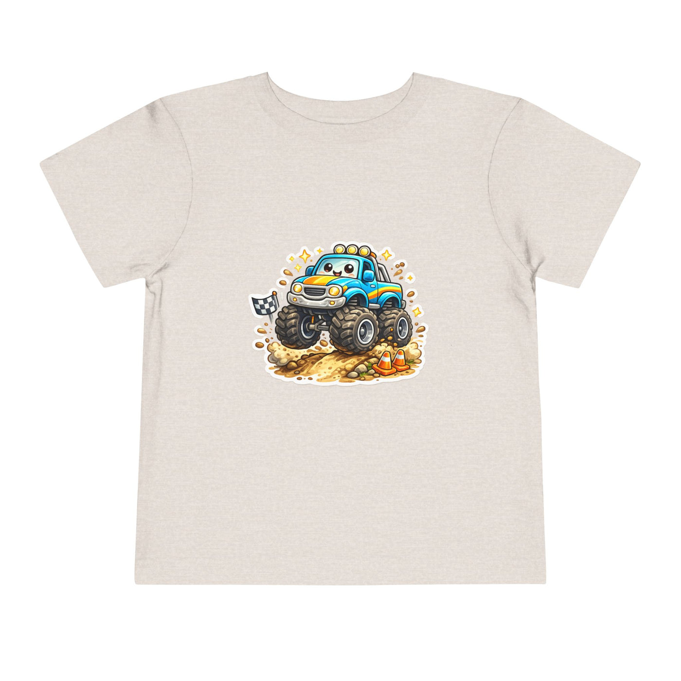Toddler Monster Truck Tee – Cute Blue Off-Road Car Shirt for Kids