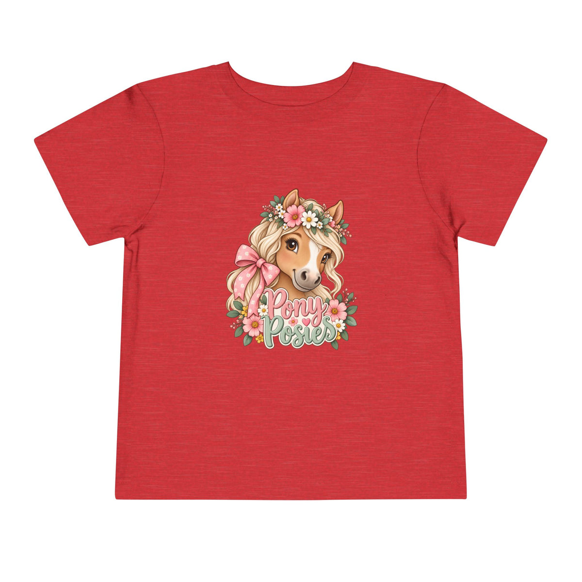 Toddler Tee — Floral Corgi "Pony Posse" Cute Dog Graphic