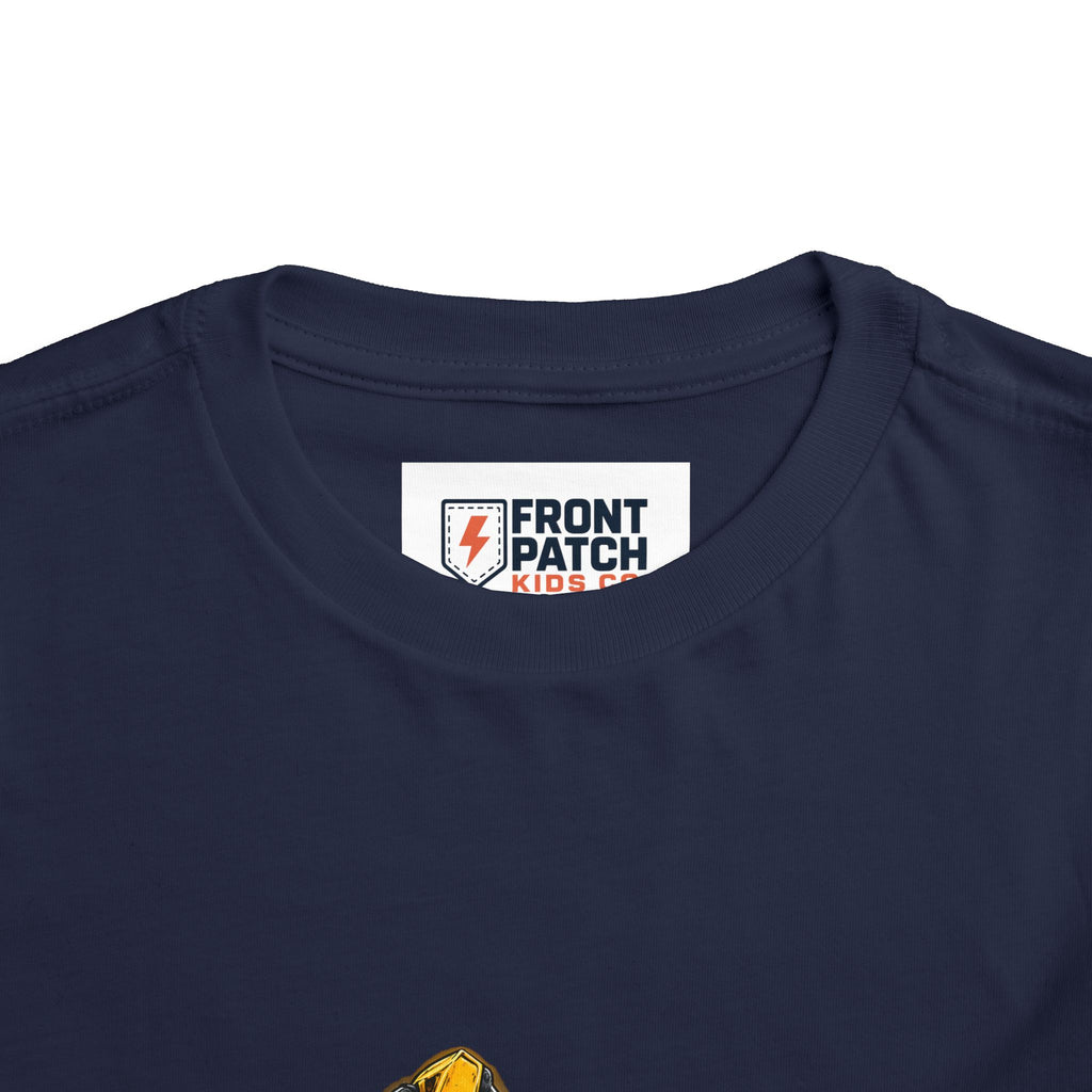 Toddler Excavator Tee — Yellow Digging Construction Truck Shirt