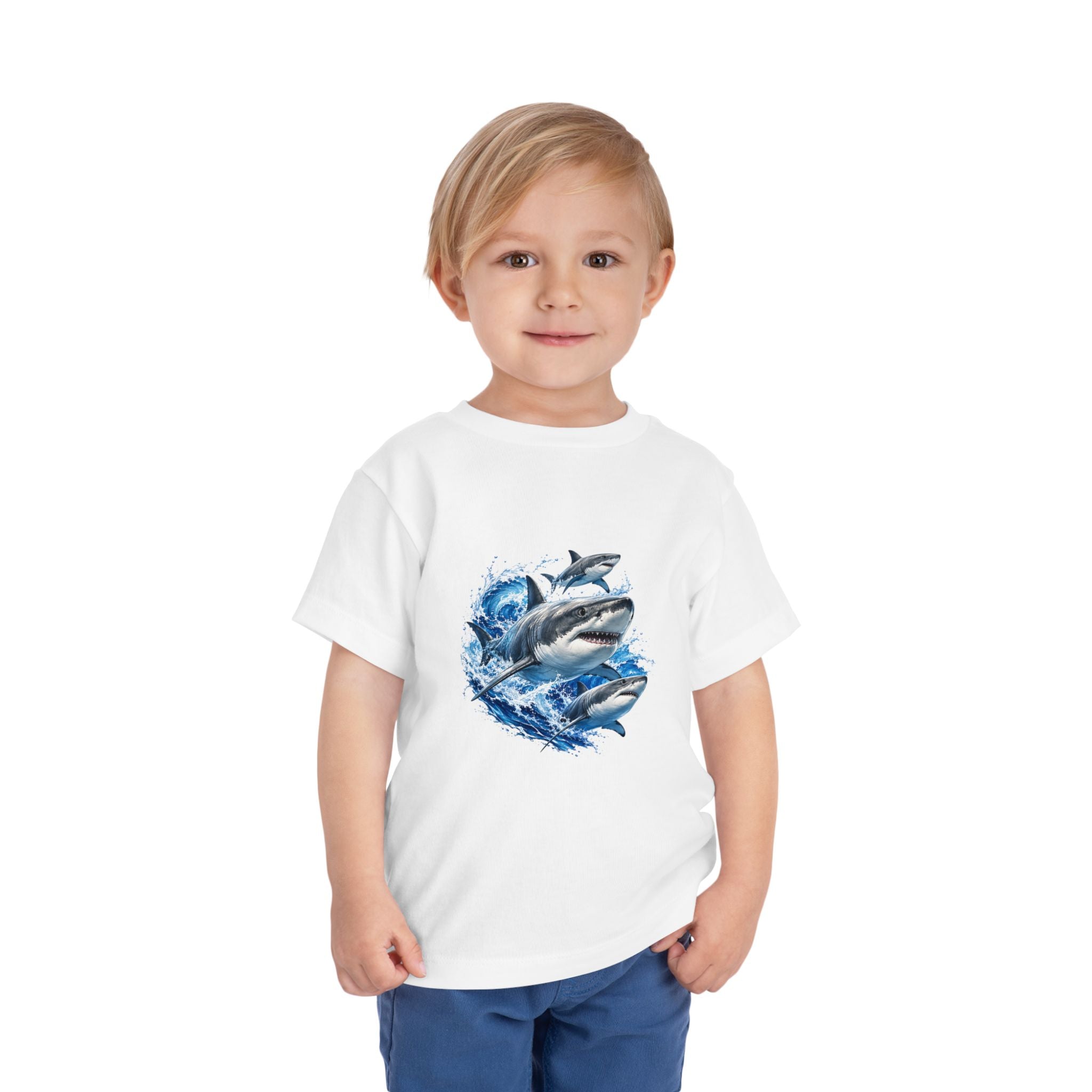 Toddler Shark Tee — Playful Ocean Sharks Graphic Shirt