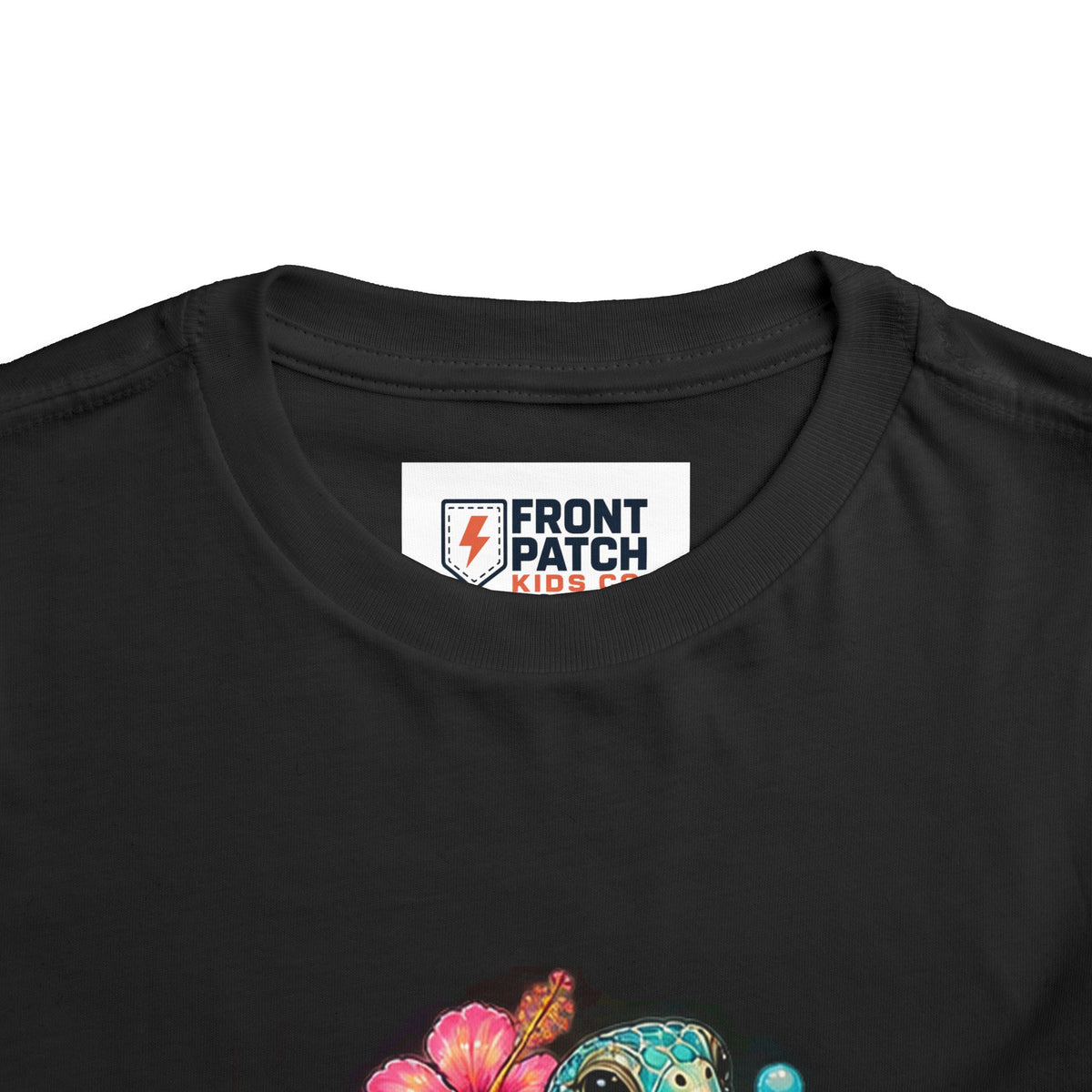 Toddler Tee — 'Salty & Sweet' Sea Turtle Floral Graphic