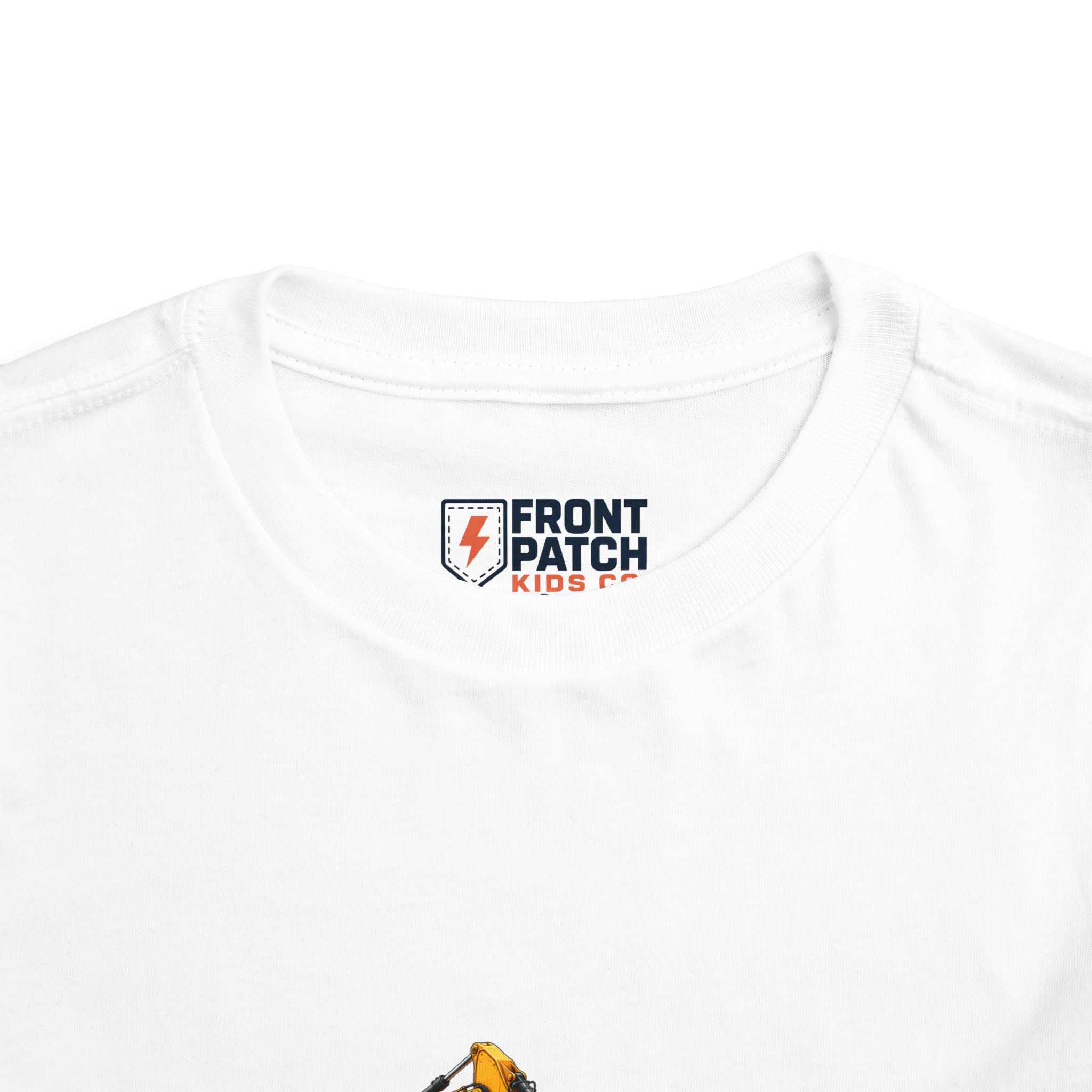 Toddler Tee — Construction Trucks Excavator & Dump Truck Graphic
