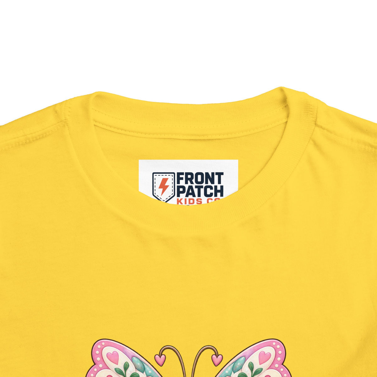 Toddler Tee — Pink Butterfly “Be Kind Be You” Floral Graphic