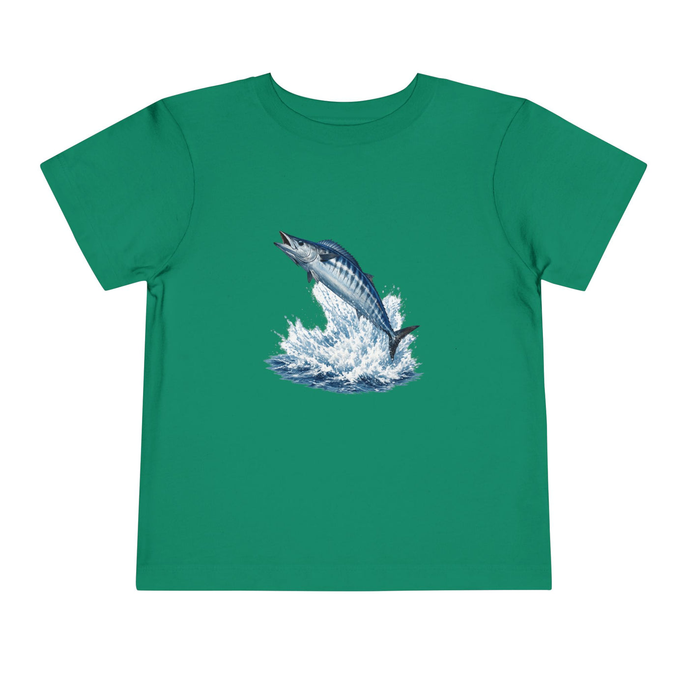 Toddler Tee - Blue Leaping Tuna Fish Graphic
