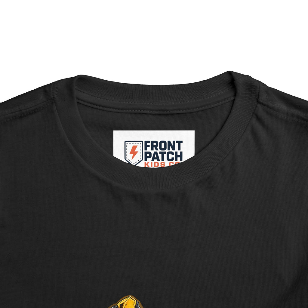 Toddler Excavator Tee — Yellow Digging Construction Truck Shirt