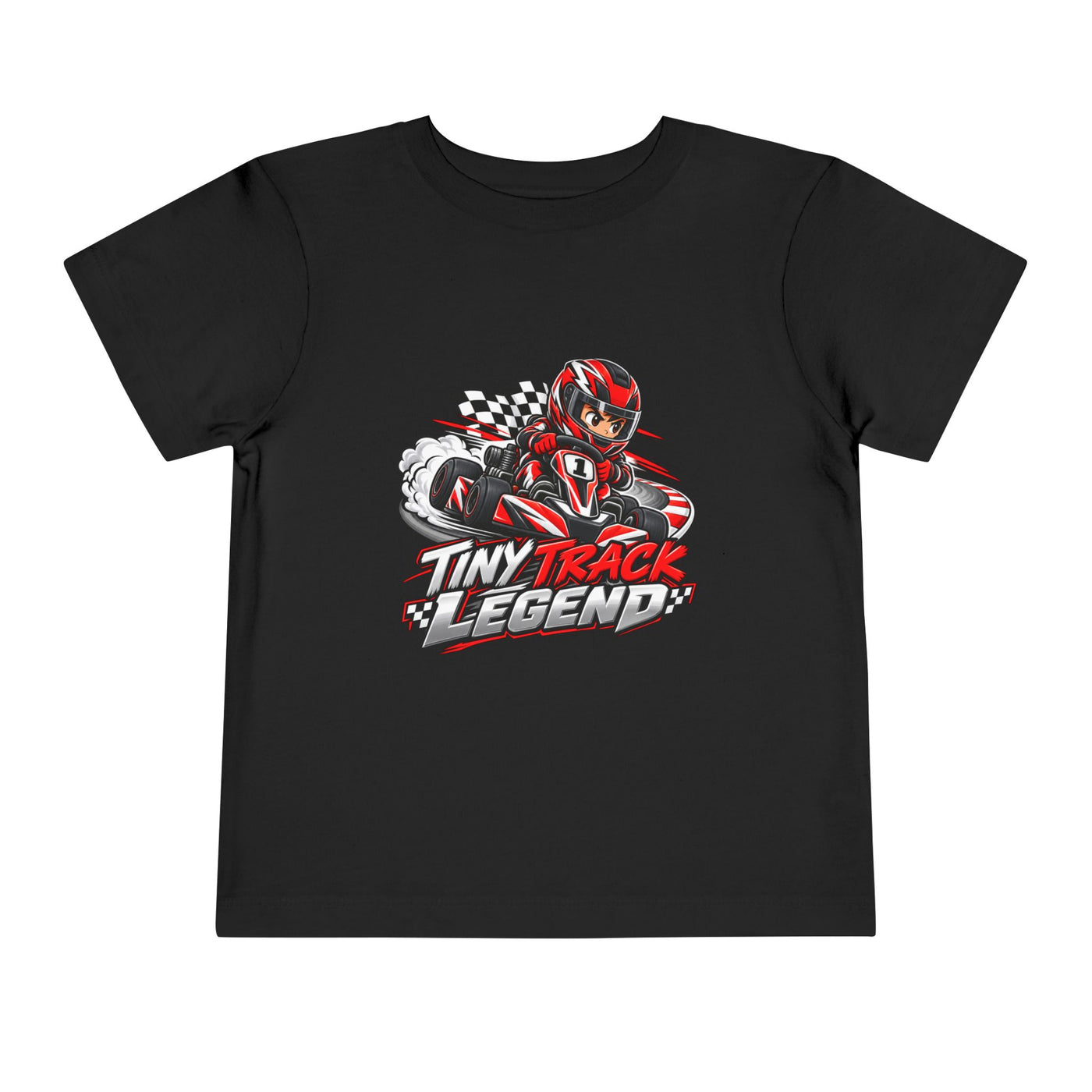 Toddler Tee — "Tiny Track Legend" Racing Car Graphic