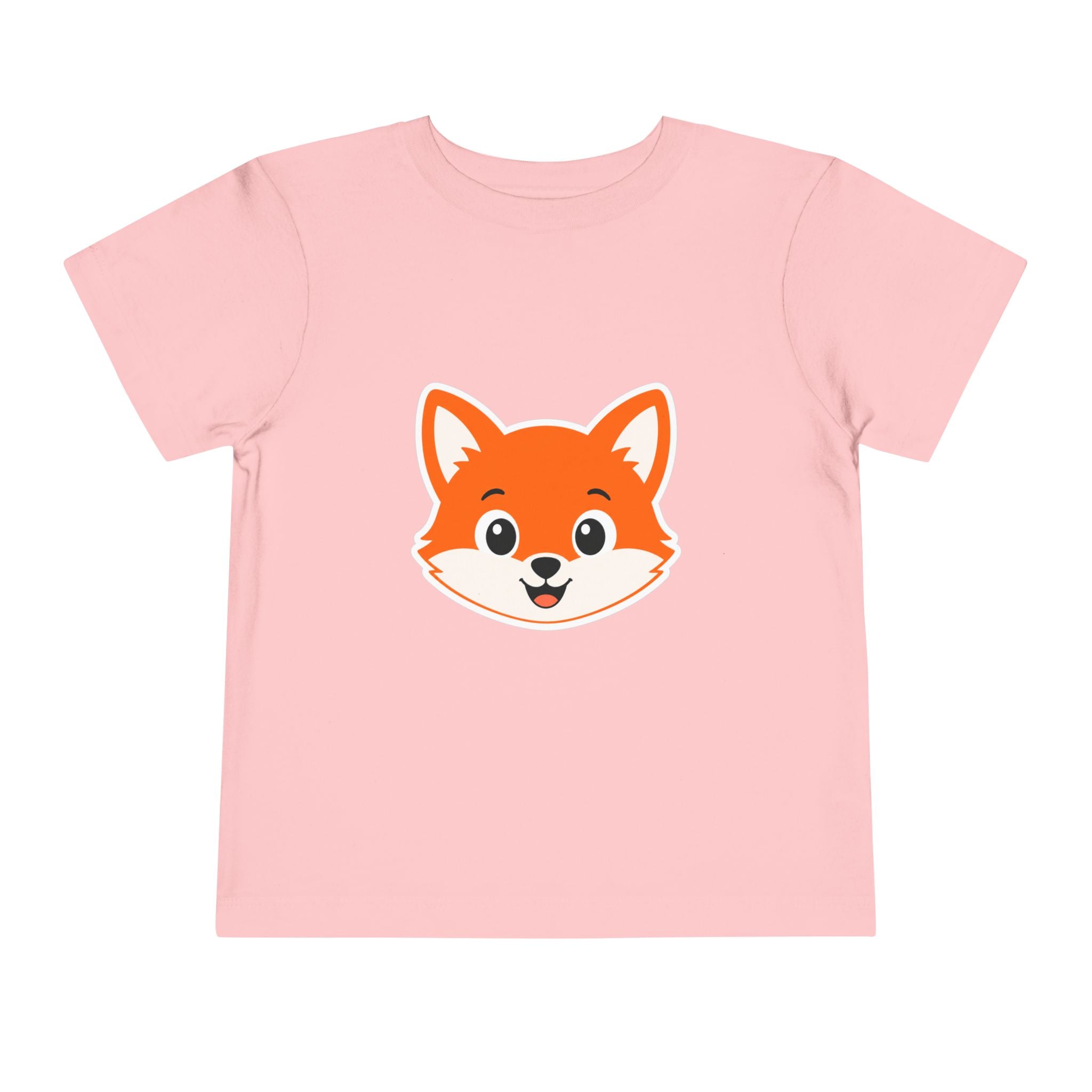 Toddler Tee — Cute Smiling Fox Face Kids Shirt
