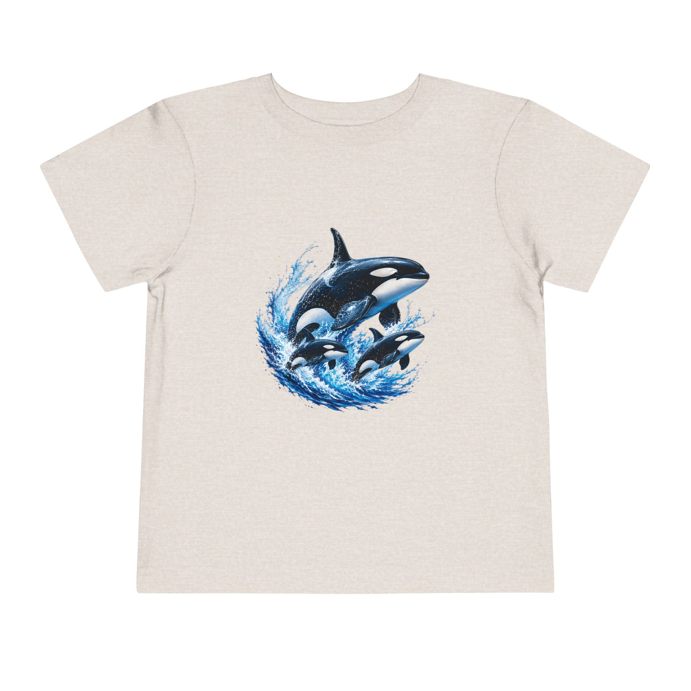 Orca Pod Toddler Tee — Playful Killer Whale Ocean Shirt