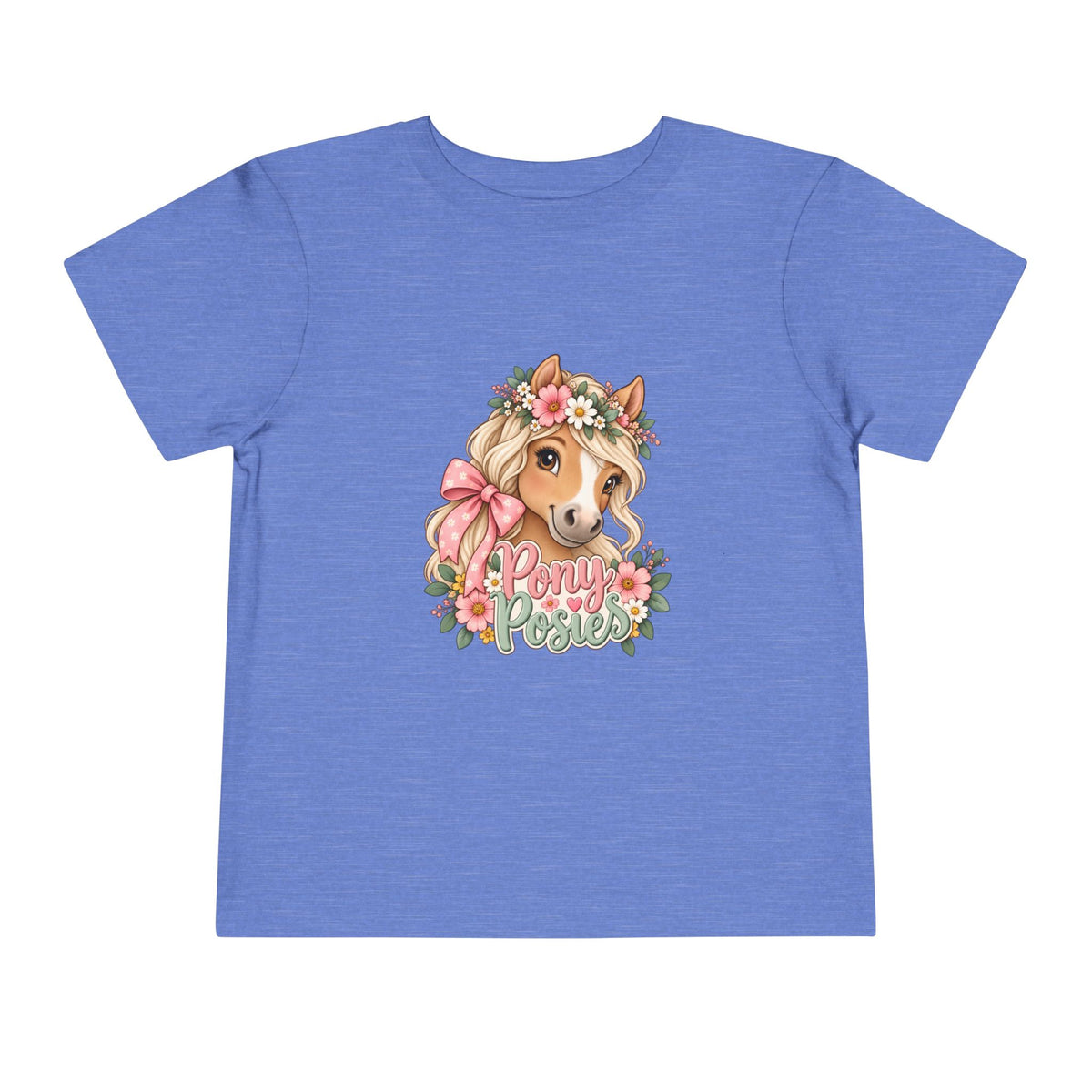 Toddler Tee — Floral Corgi "Pony Posse" Cute Dog Graphic