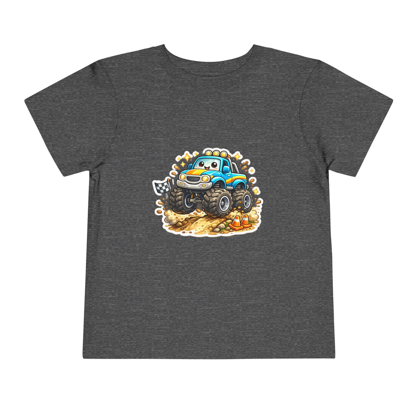 Toddler Monster Truck Tee – Cute Blue Off-Road Car Shirt for Kids