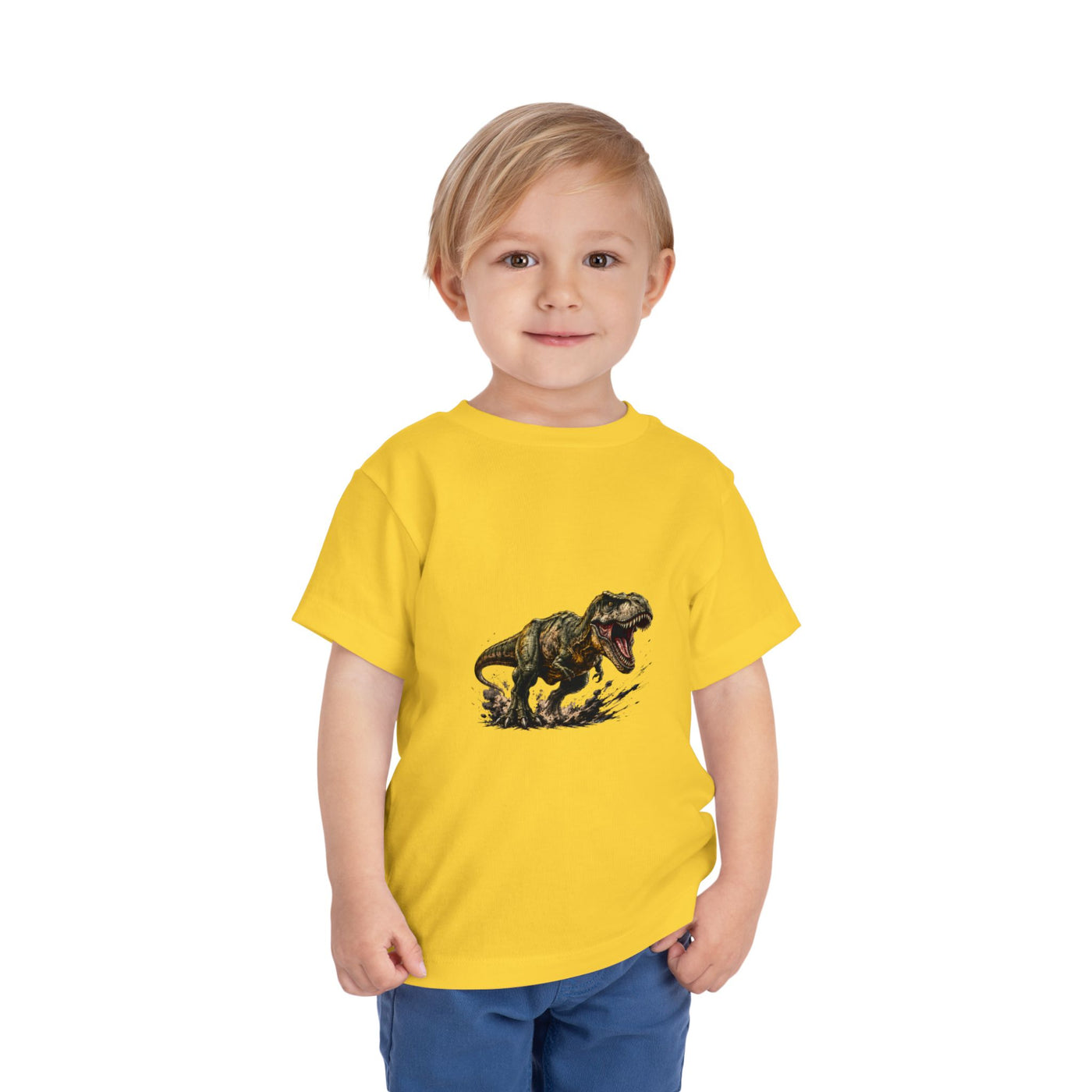 Toddler T‑Shirt — Roaring T‑Rex Dinosaur Graphic Tee for Kids